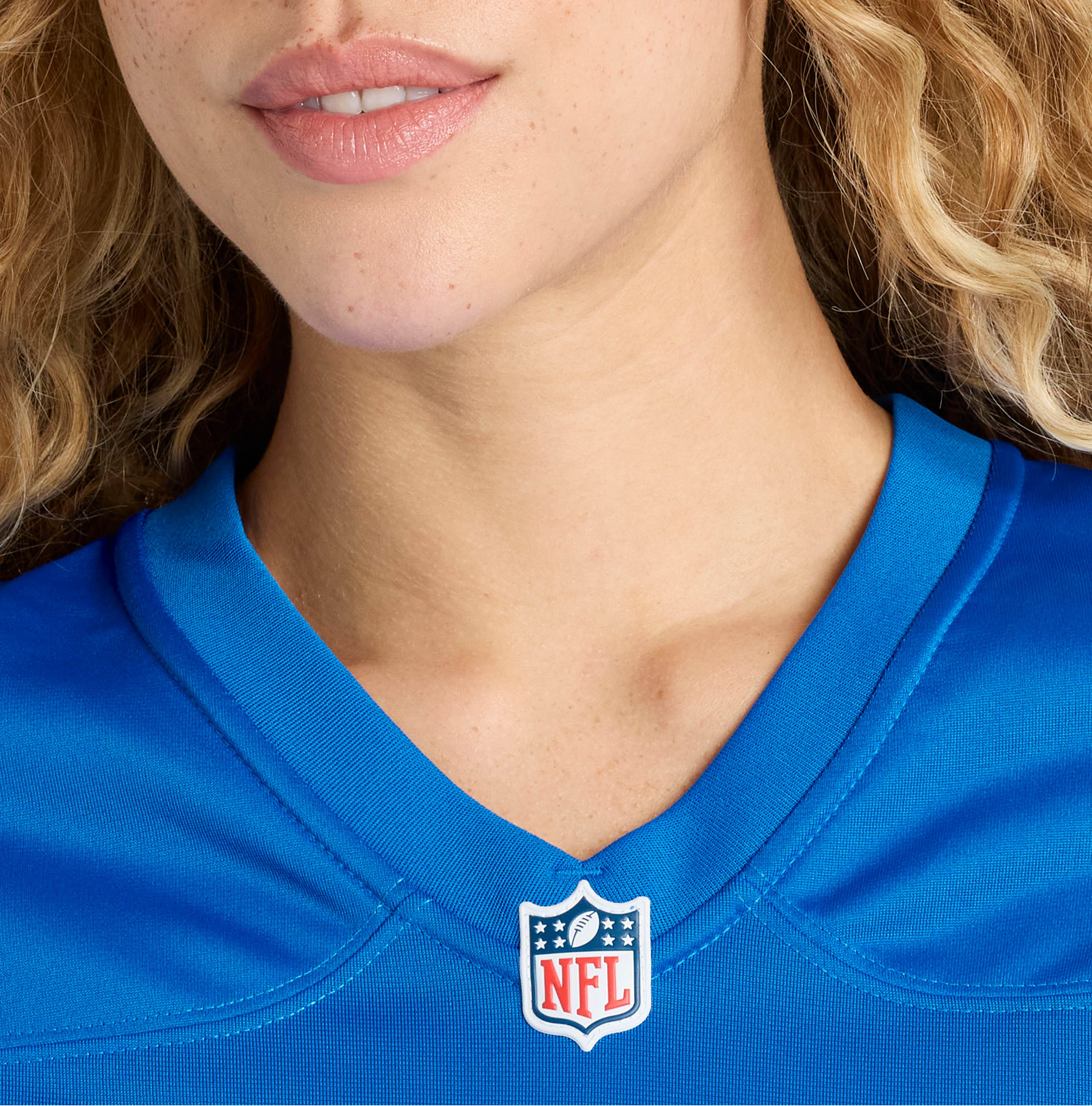 Malik Cunningham Detroit Lions Women's Team Game Jersey - Blue - Image 9