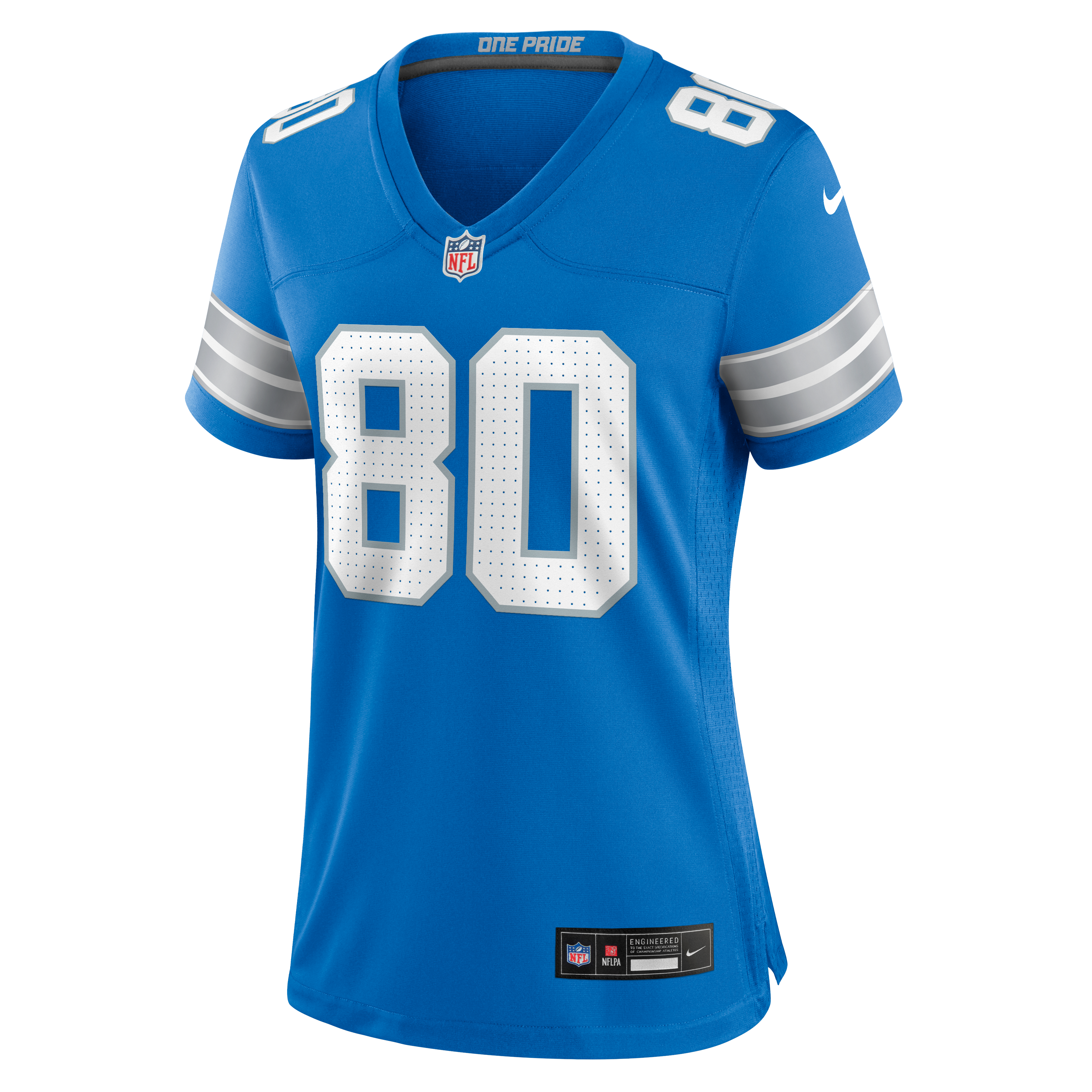 Malik Cunningham Detroit Lions Women's Team Game Jersey - Blue - Image 3