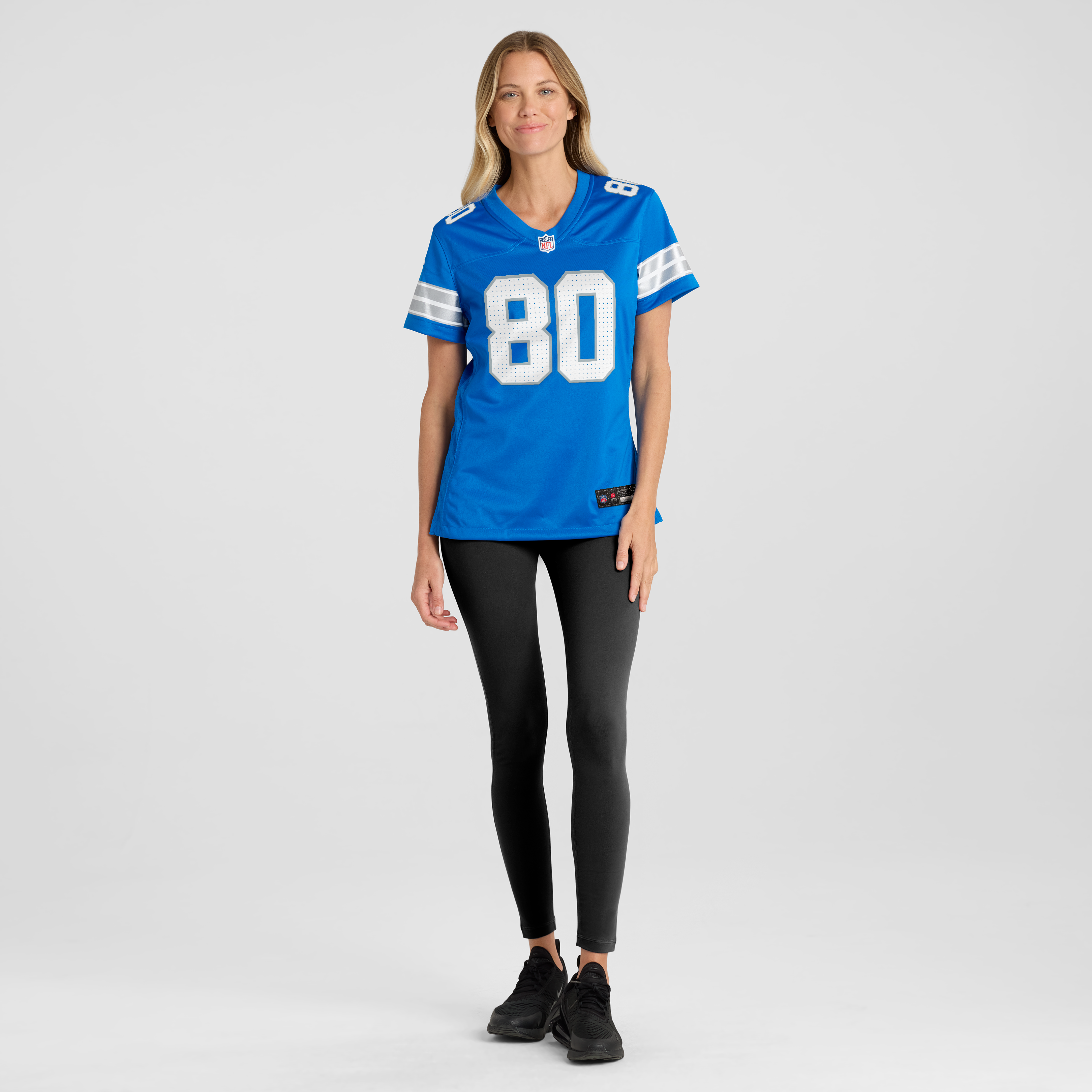 Malik Cunningham Detroit Lions Women's Team Game Jersey - Blue - Image 5