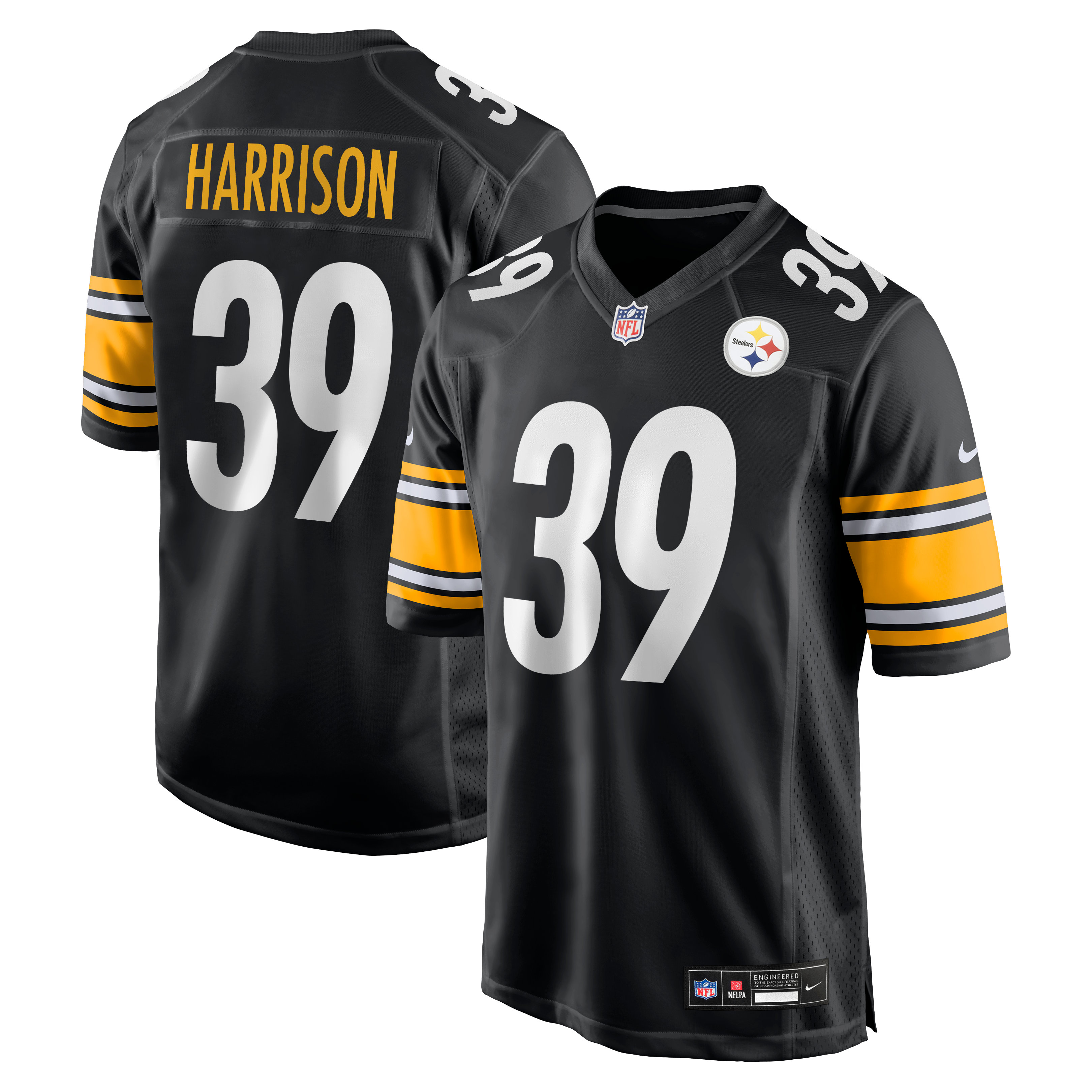 Malik Harrison Pittsburgh Steelers Team Game Jersey - Black - Image 2
