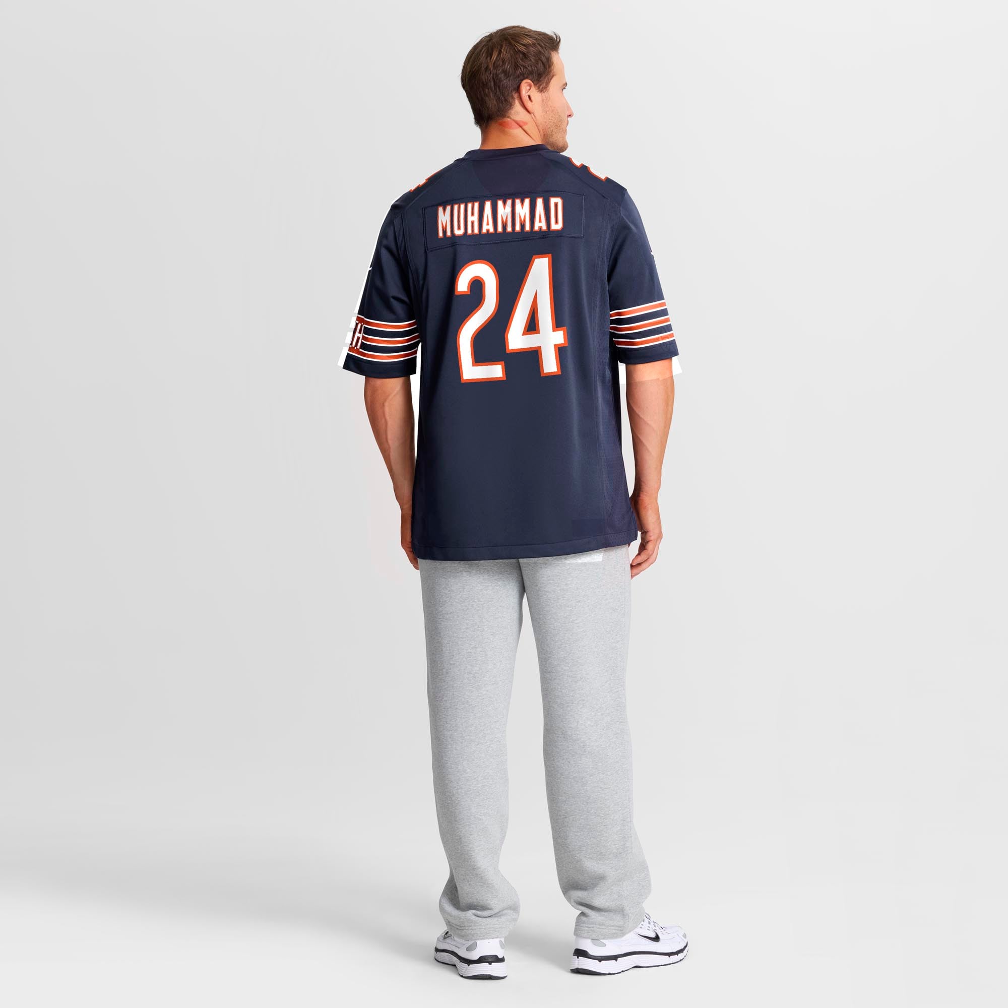 Malik Muhammad Chicago Bears Team Game Jersey - Navy - Image 4