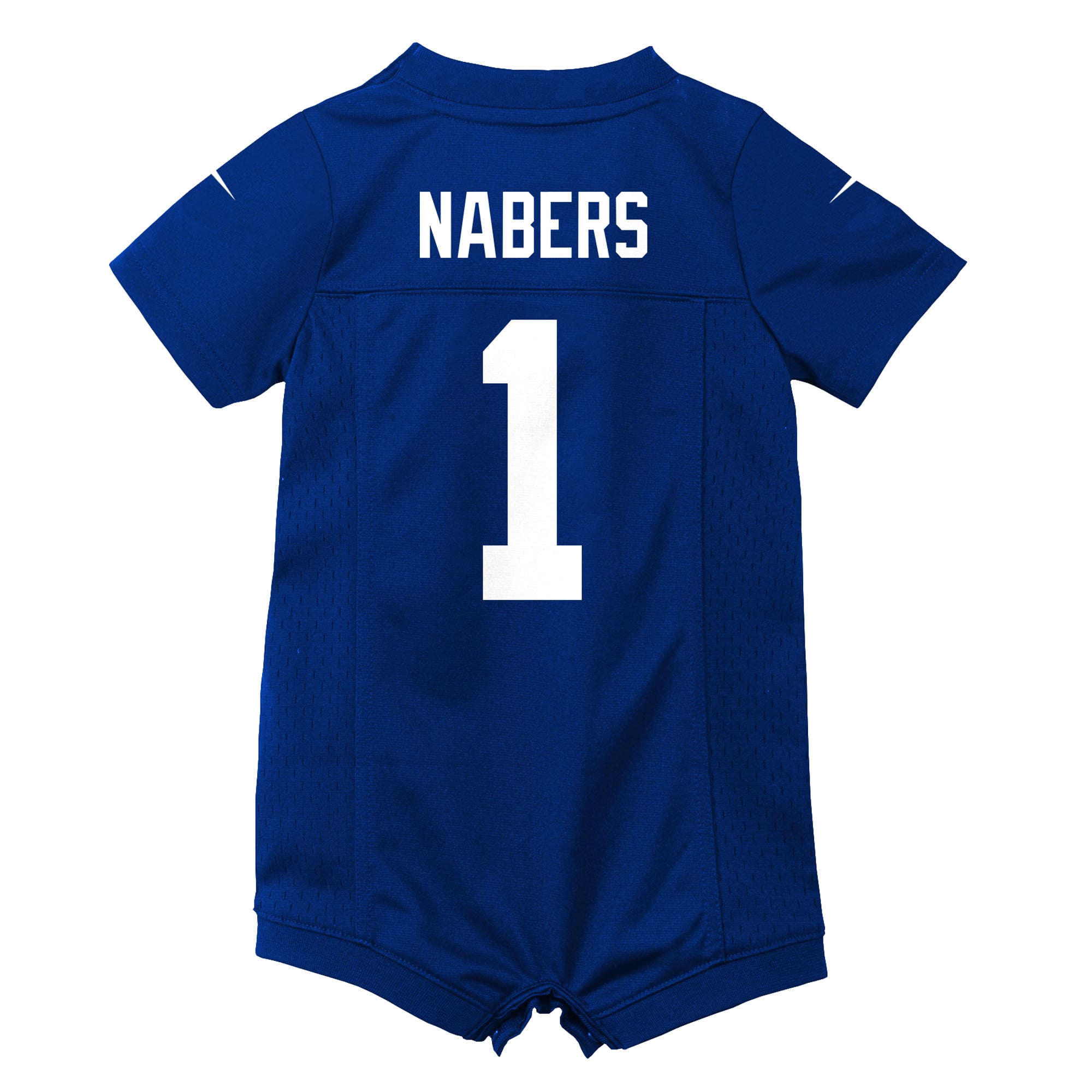 Malik Nabers New York Giants Newborn Romper Game Jersey - Royal - Image 4