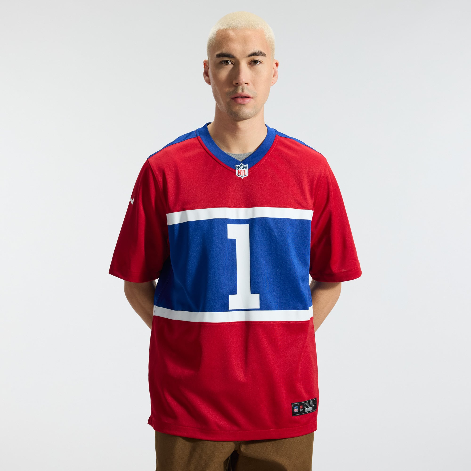 Malik Nabers New York Giants Player Game Jersey - Red - Image 4
