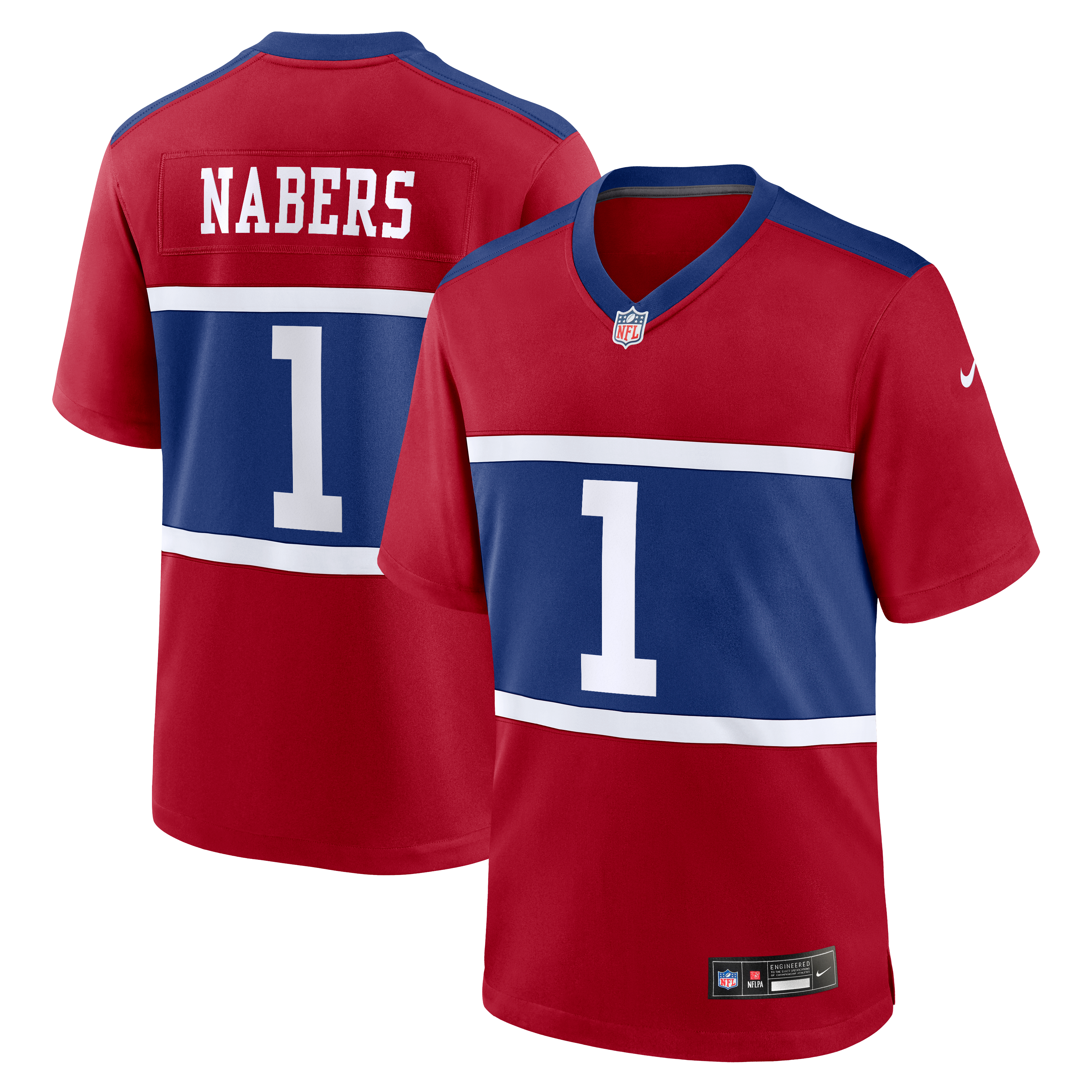 Malik Nabers New York Giants Player Game Jersey - Red