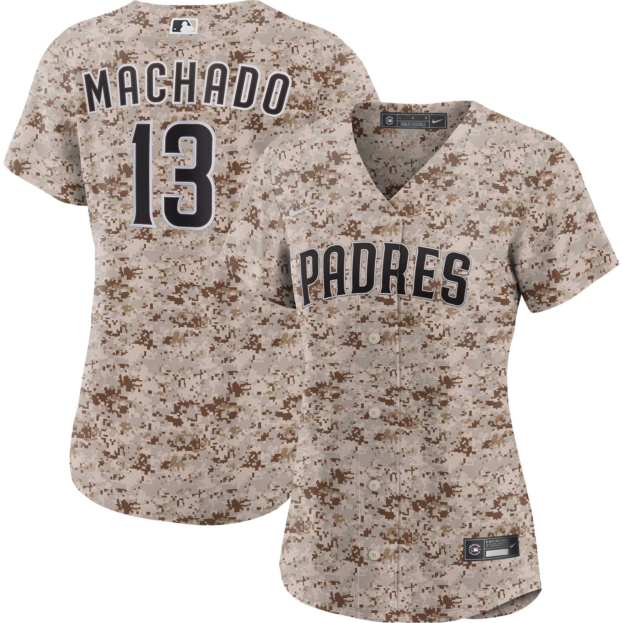 Manny Machado San Diego Padres Women's USMC Alternate Player Jersey - Camo - Image 2