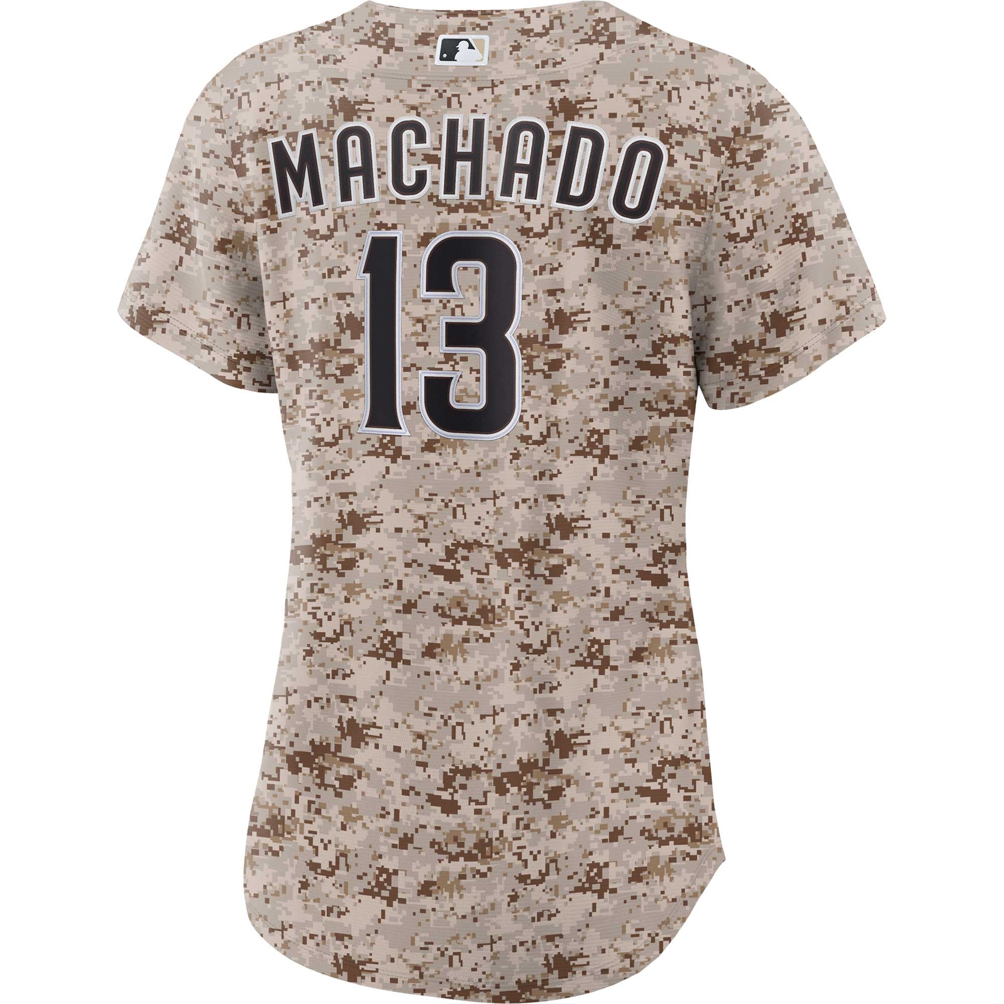 Manny Machado San Diego Padres Women's USMC Alternate Player Jersey - Camo - Image 4