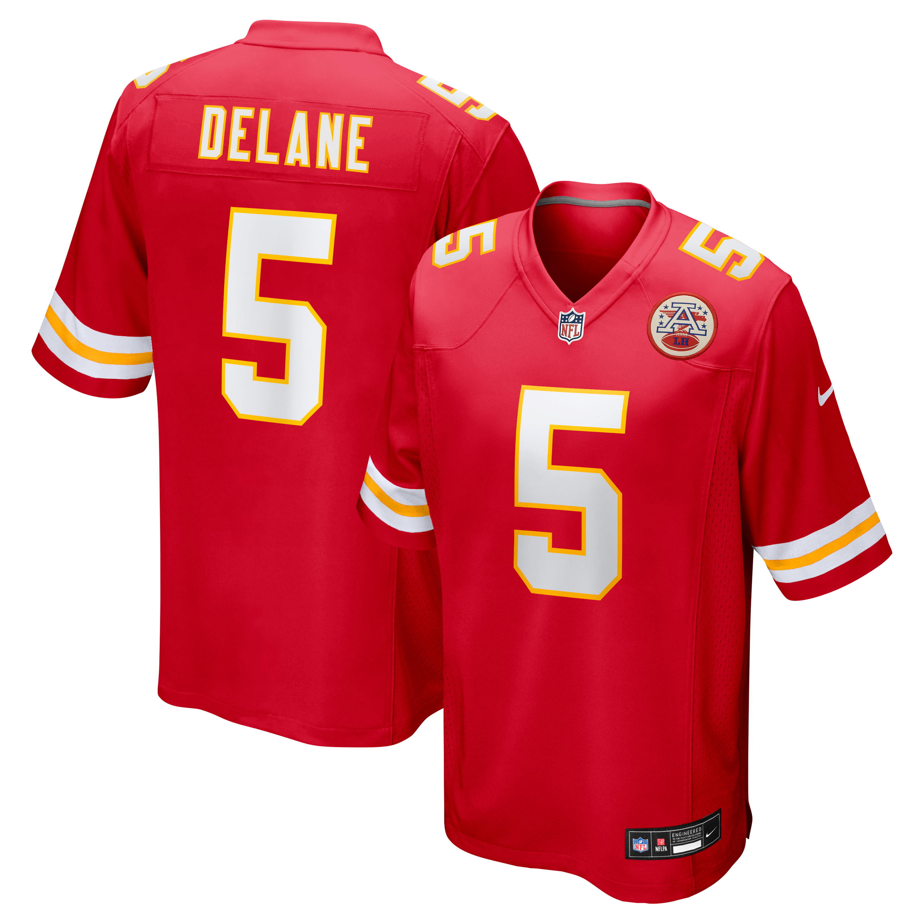 Mansoor Delane Kansas City Chiefs Game Jersey - Red
