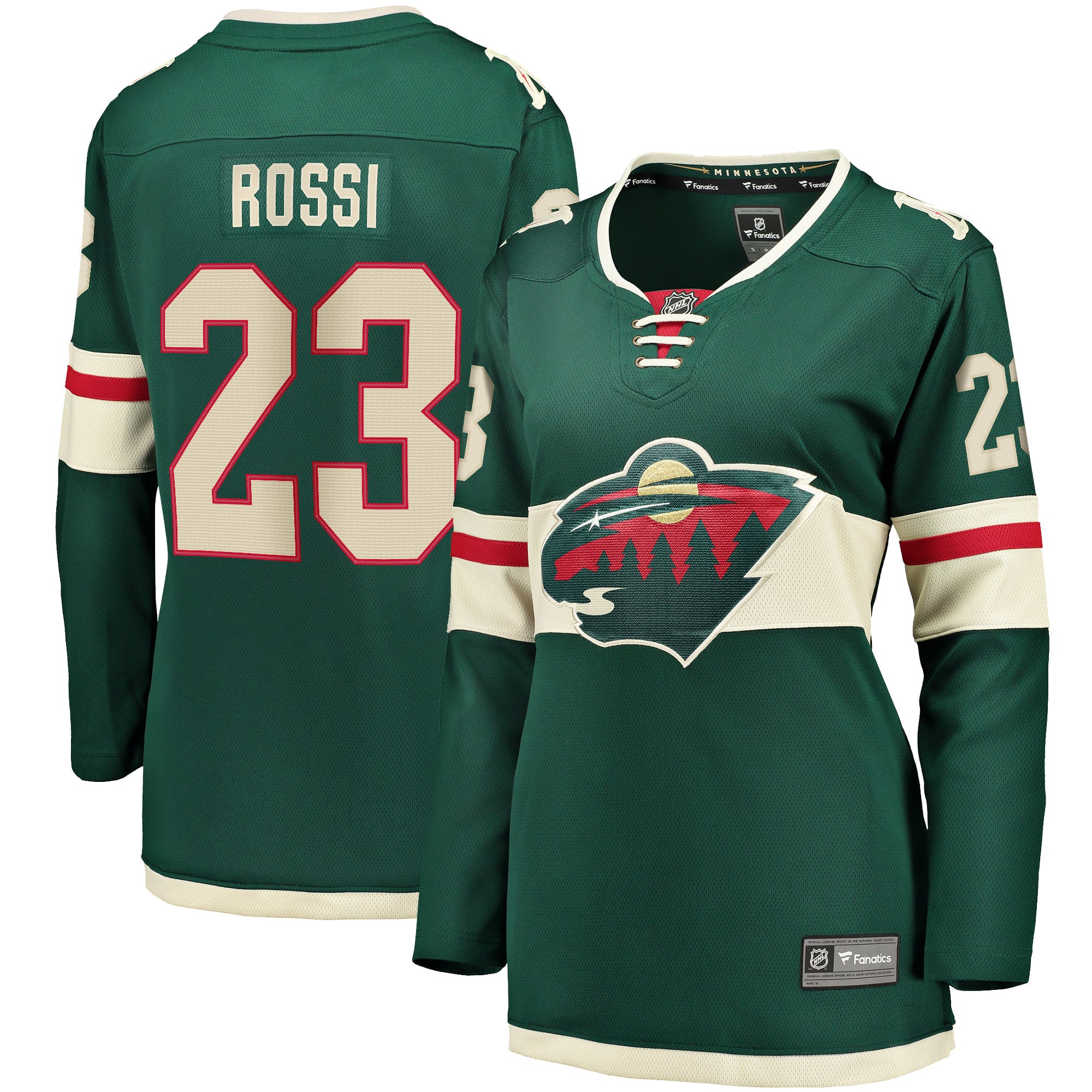 Marco Rossi Minnesota Wild Women's Home Breakaway Player Jersey - Green - Image 2