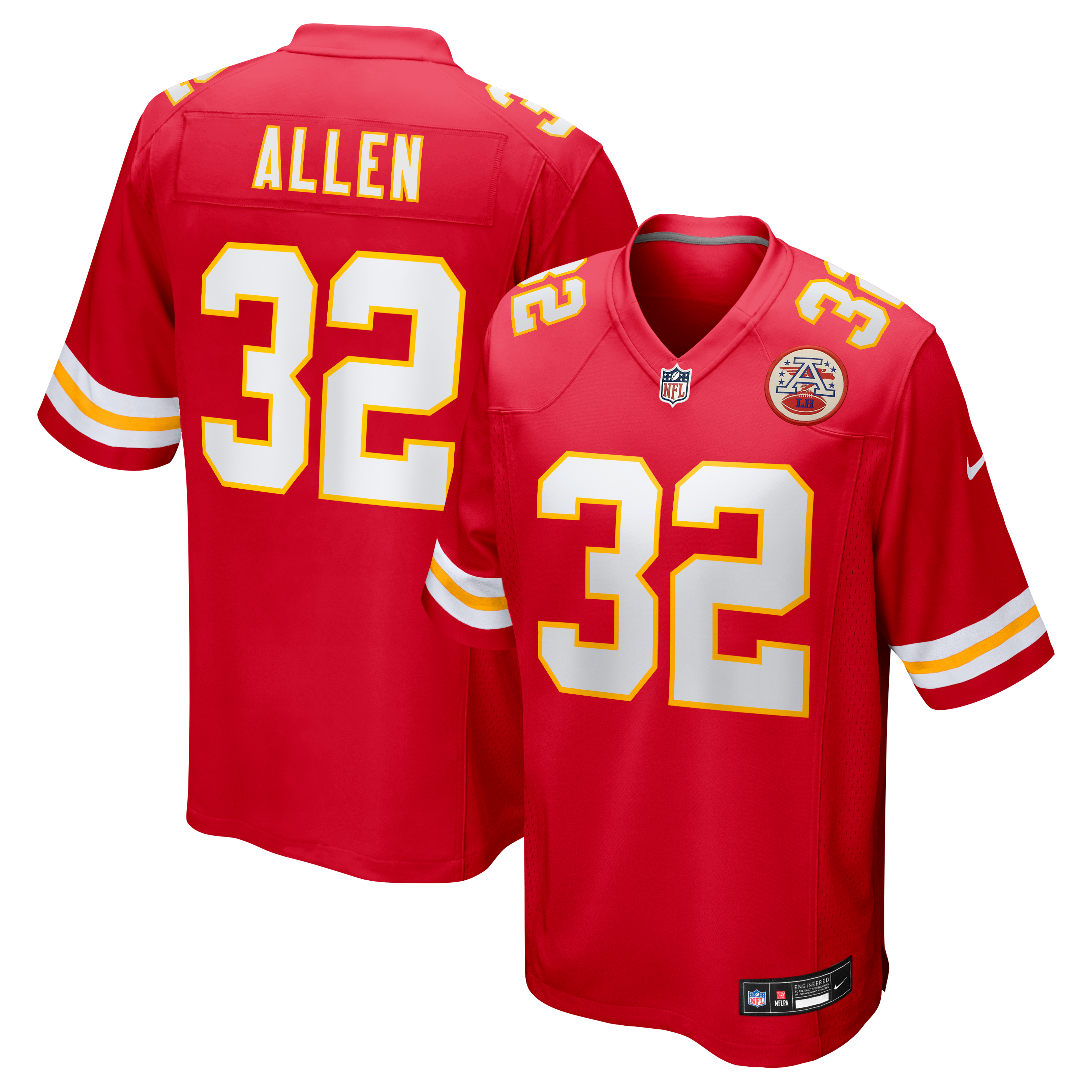 Marcus Allen Kansas City Chiefs Game Retired Player Jersey - Red - Image 2