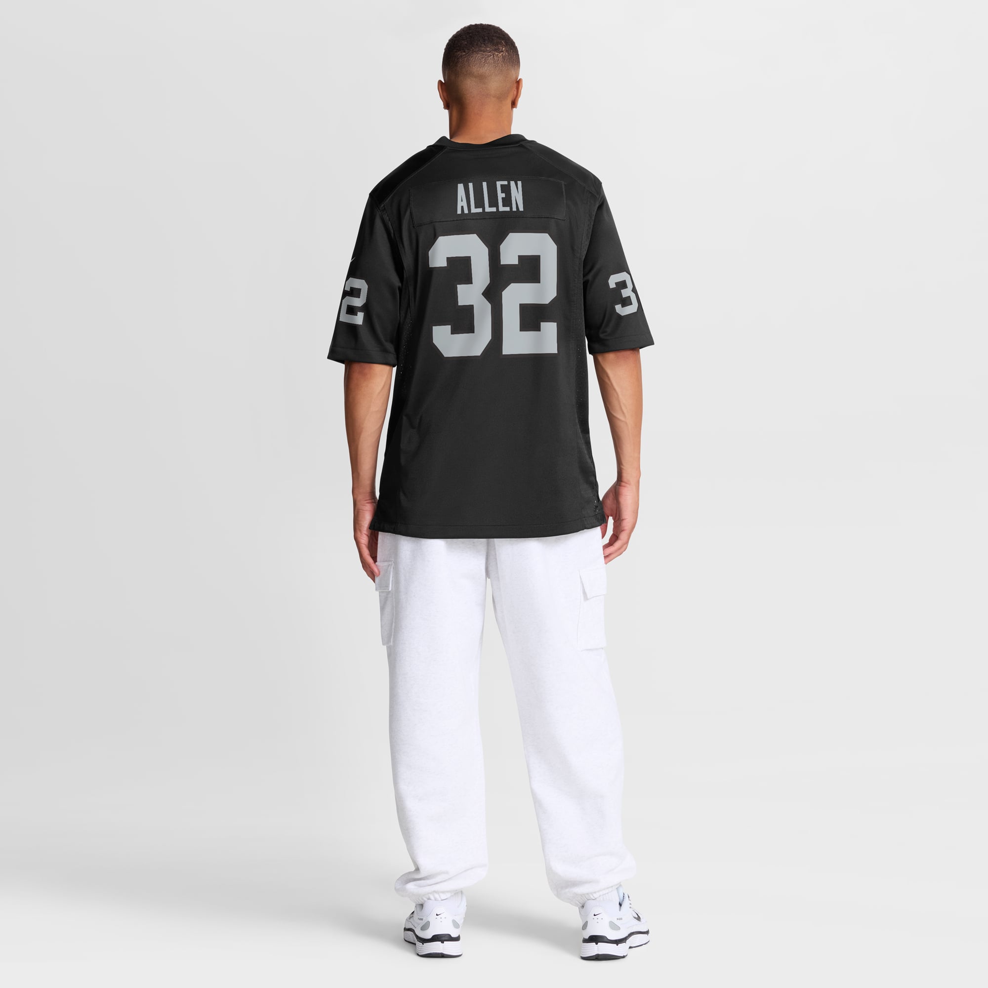 Marcus Allen Las Vegas Raiders Game Retired Player Jersey - Black - Image 9