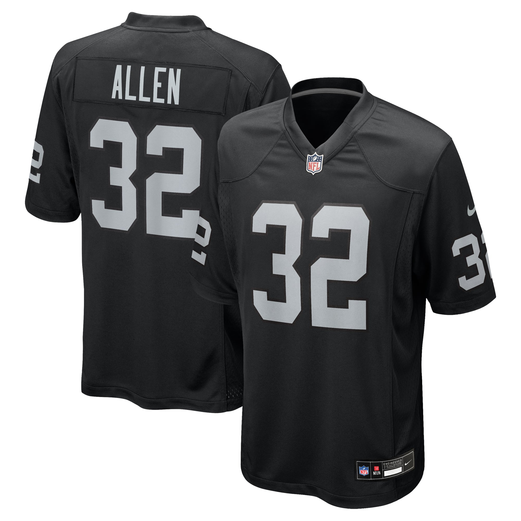 Marcus Allen Las Vegas Raiders Game Retired Player Jersey - Black - Image 2