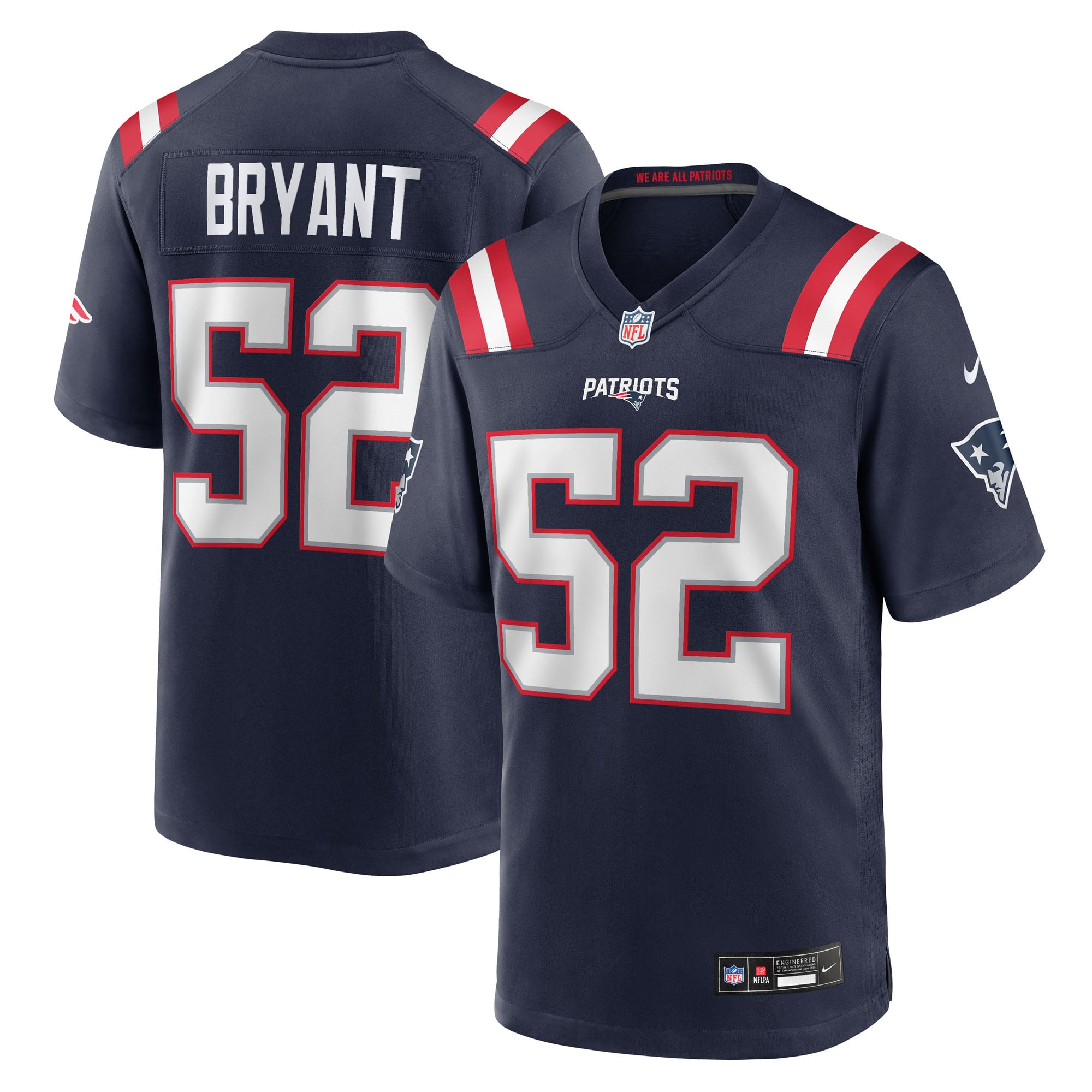 Marcus Bryant New England Patriots Team Game Jersey - Navy - Image 2