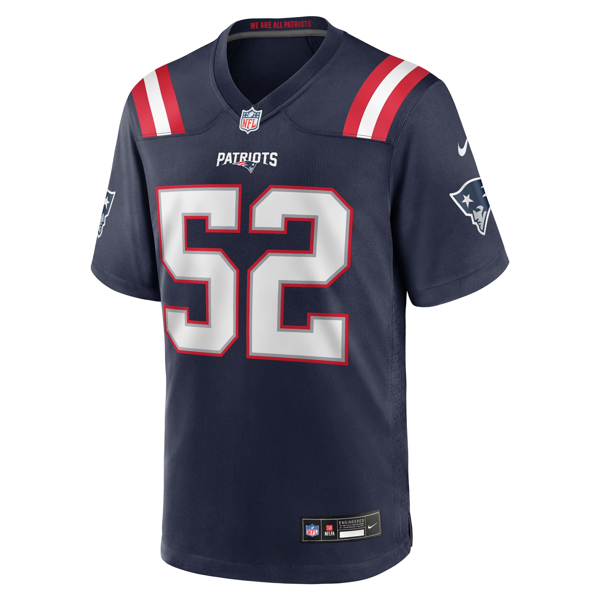 Marcus Bryant New England Patriots Team Game Jersey - Navy - Image 3