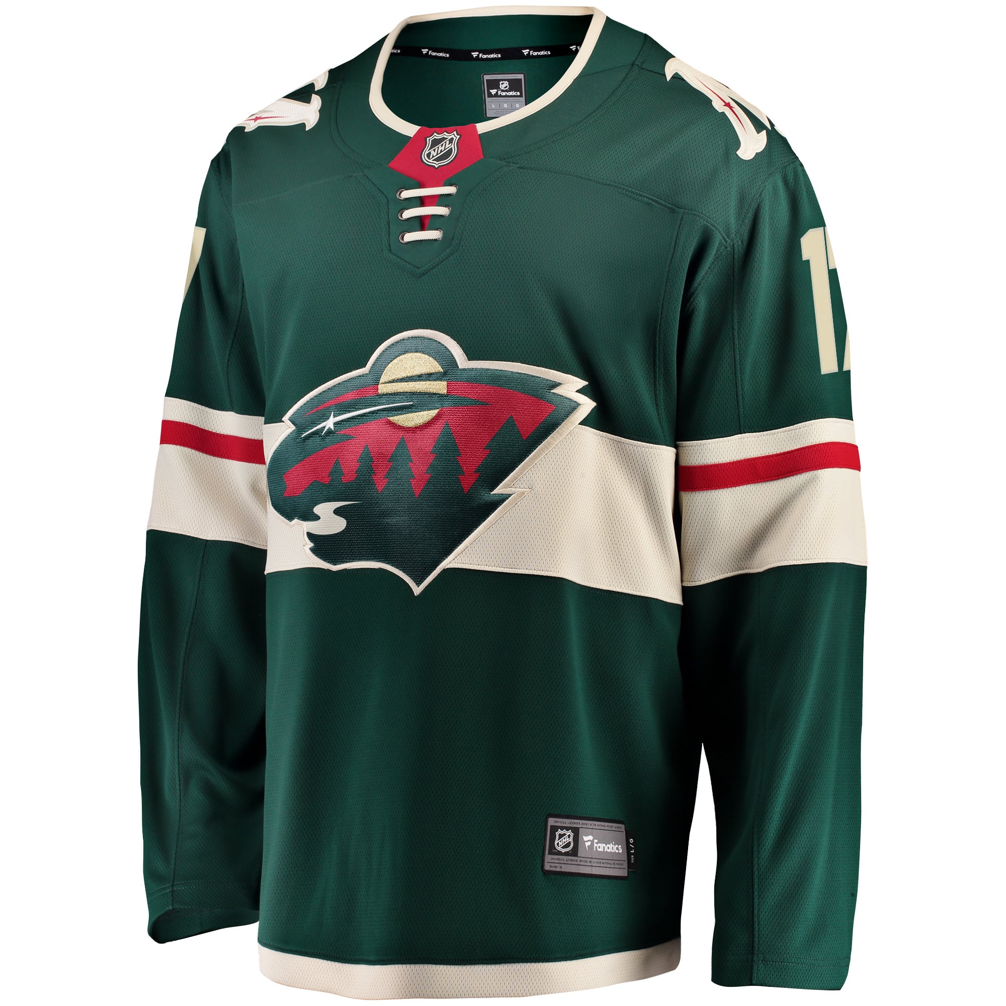 Marcus Foligno Minnesota Wild Breakaway Jersey - Green - Image 3