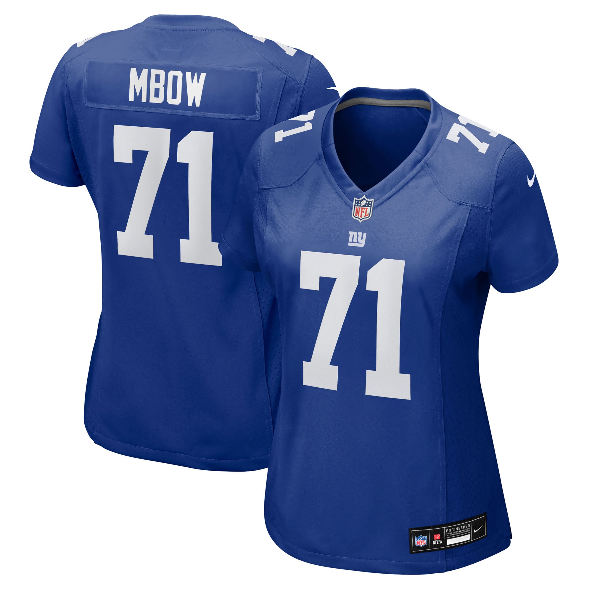 Marcus Mbow New York Giants Women's Team Game Jersey - Royal - Image 2