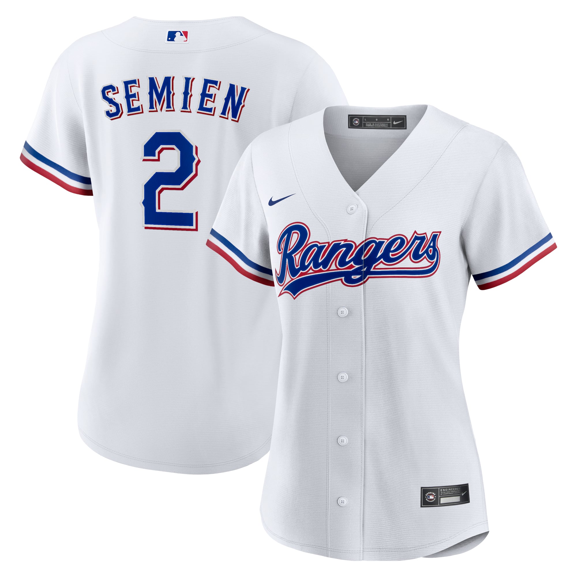 Marcus Semien Texas Rangers Women's Home Player Jersey - White - Image 2