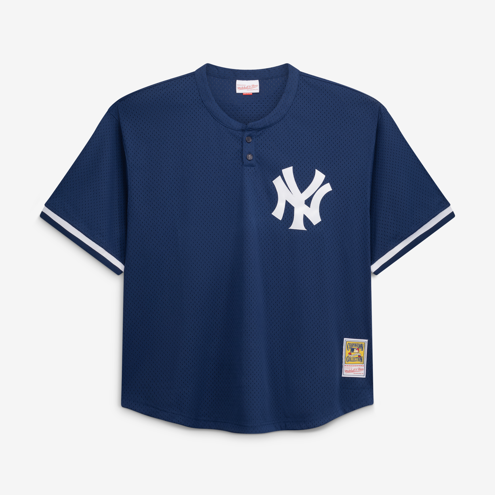 Mariano Rivera New York Yankees Cooperstown Collection Big & Tall Mesh Batting Practice Jersey - Navy - Image 3