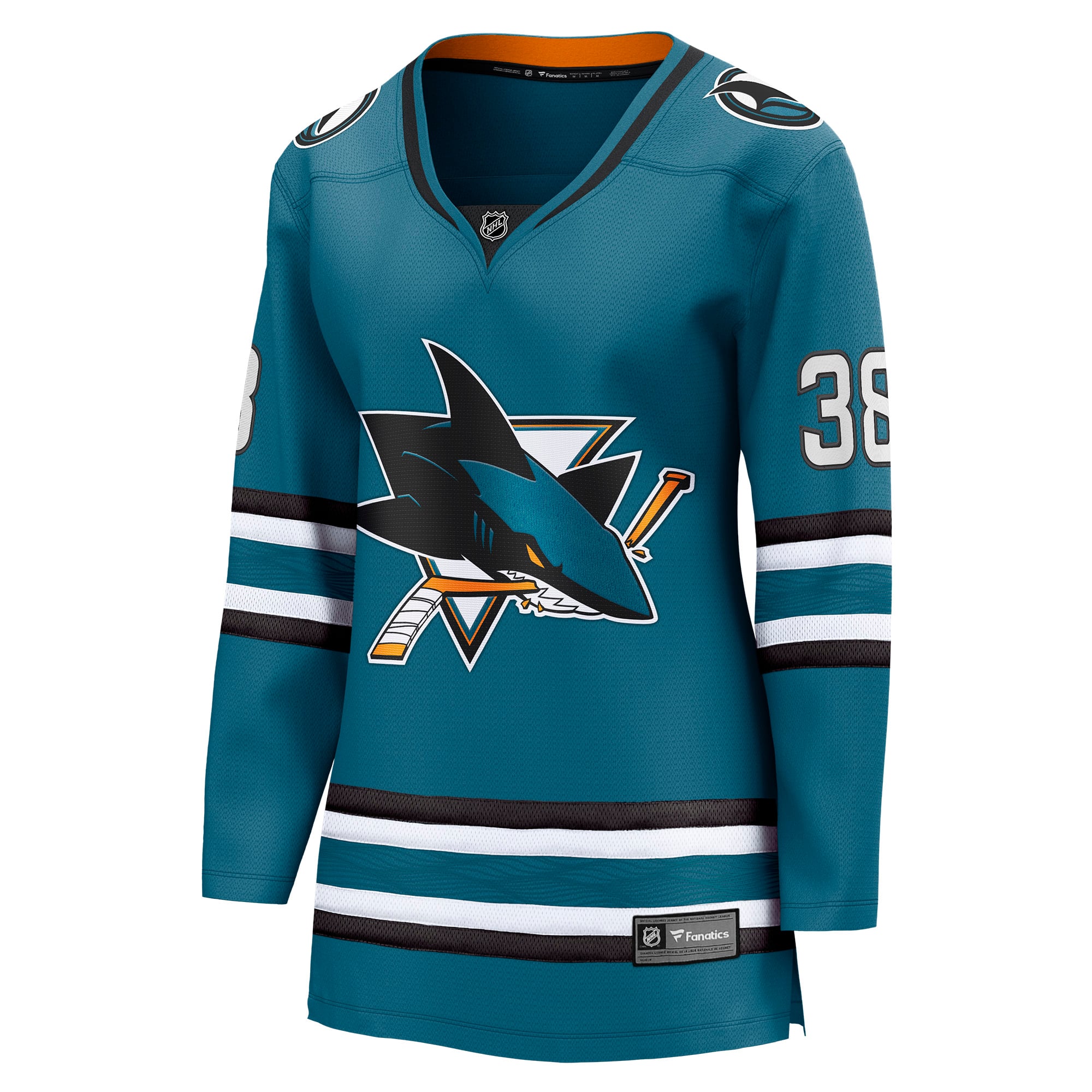 Mario Ferraro San Jose Sharks Women's Home Breakaway Player Jersey - Teal - Image 3