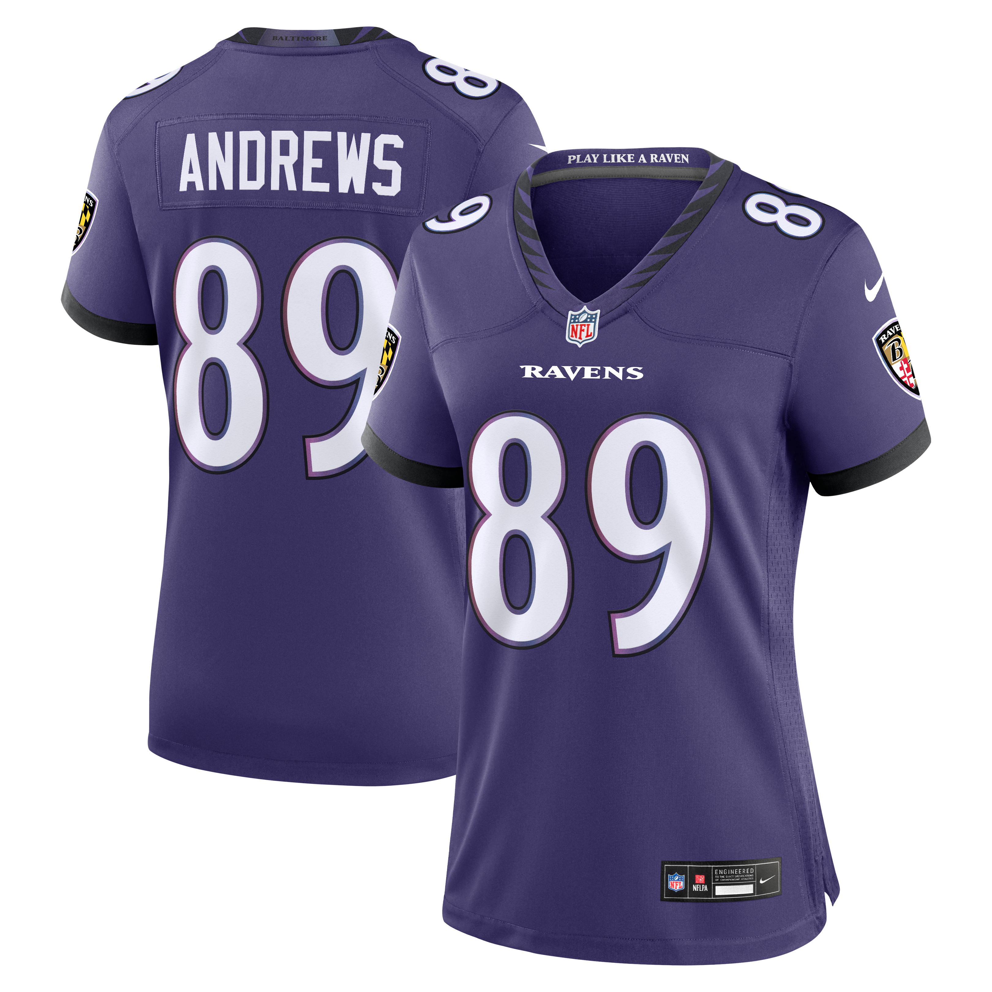 Mark Andrews Baltimore Ravens Women's Team Game Jersey - Purple