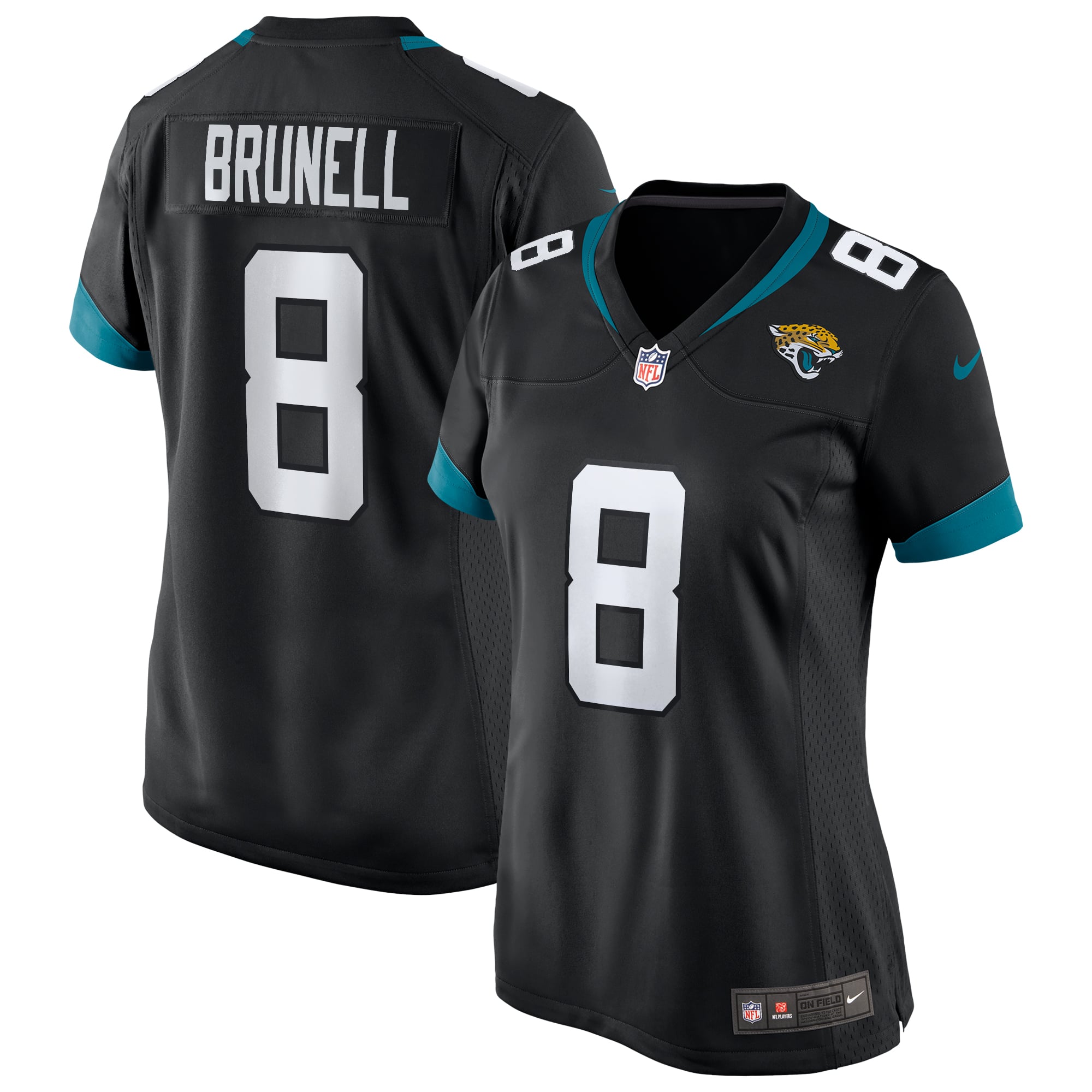 Mark Brunell Jacksonville Jaguars Women's Game Retired Player Jersey - Black - Image 2