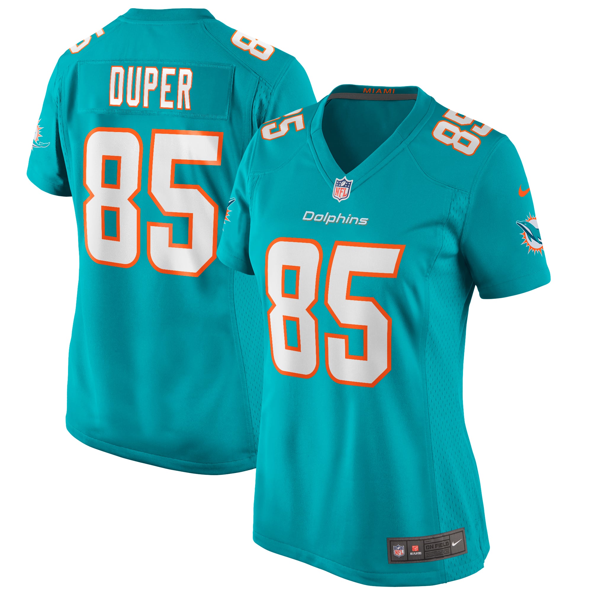 Mark Duper Miami Dolphins Women's Retired Player Jersey - Aqua - Image 2