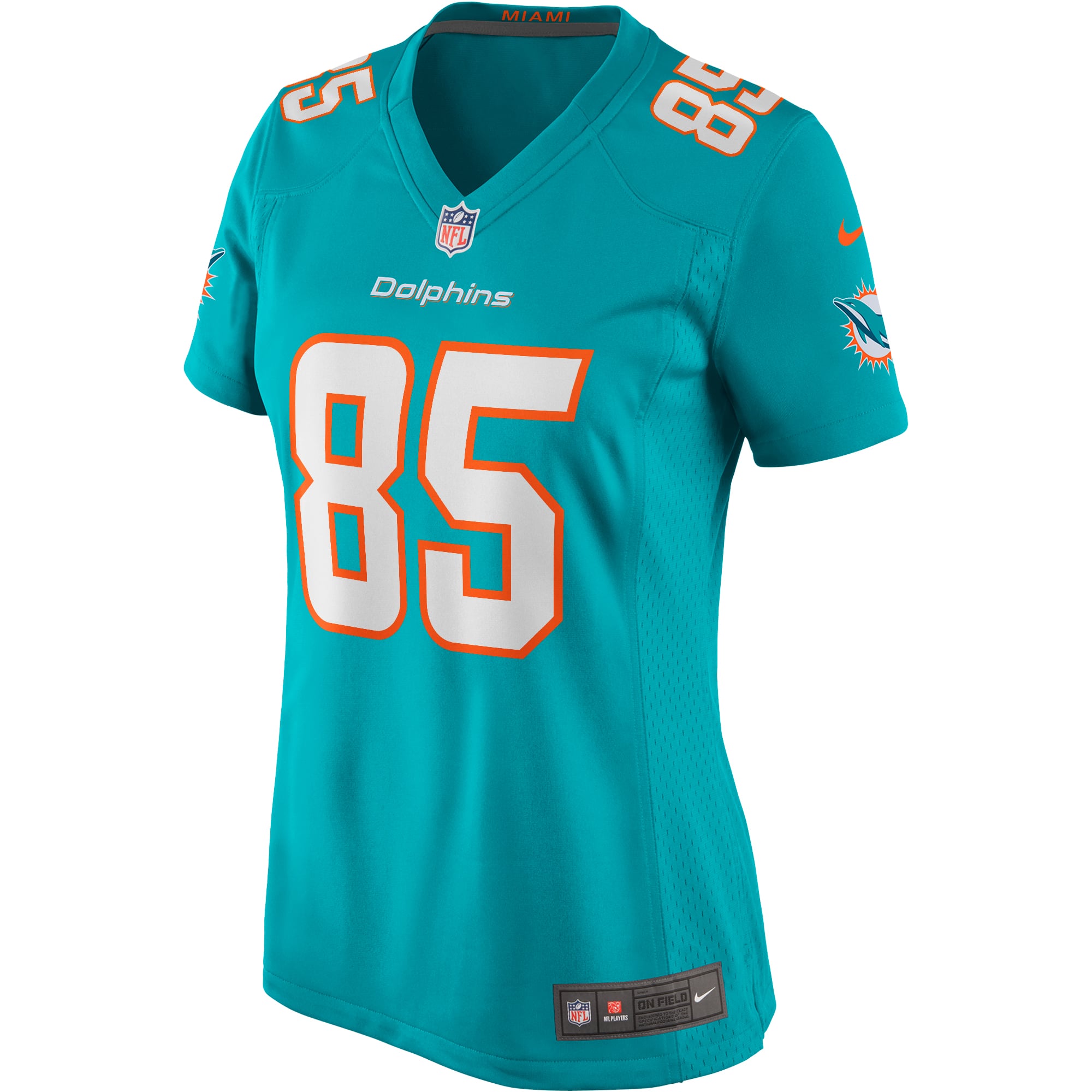 Mark Duper Miami Dolphins Women's Retired Player Jersey - Aqua - Image 3