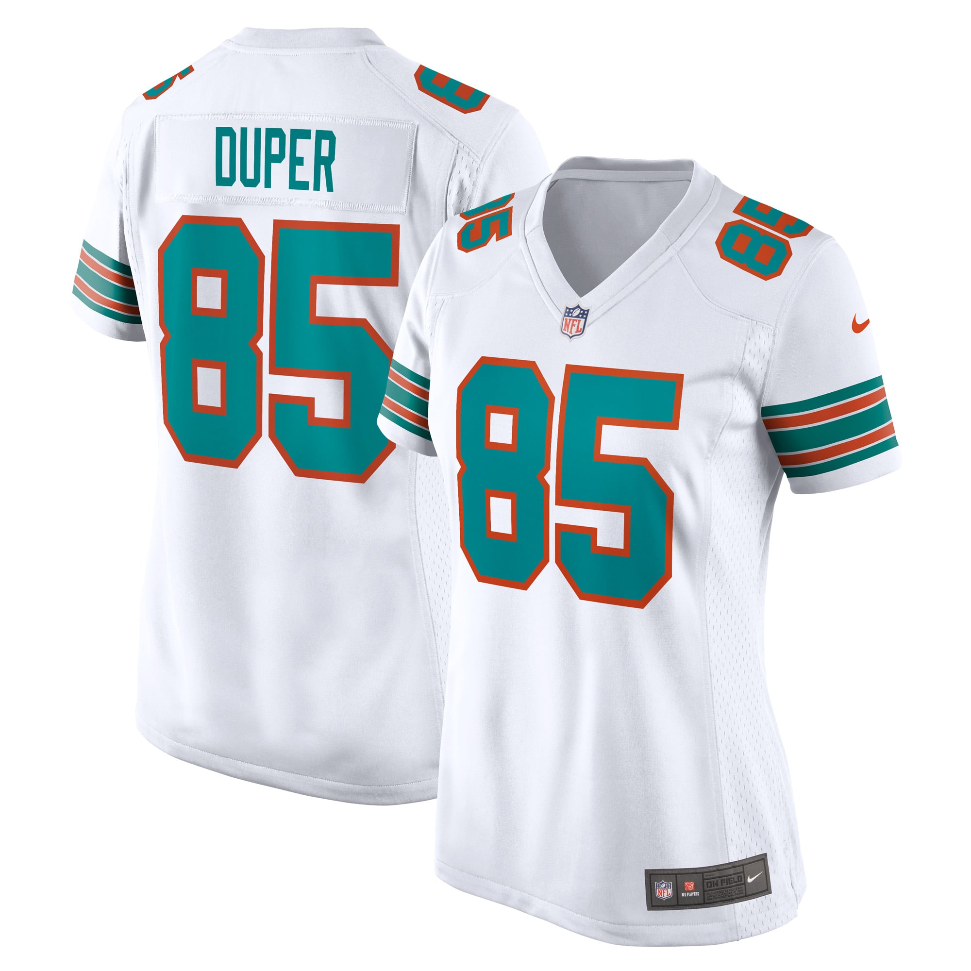 Mark Duper Miami Dolphins Women's Retired Player Jersey - White