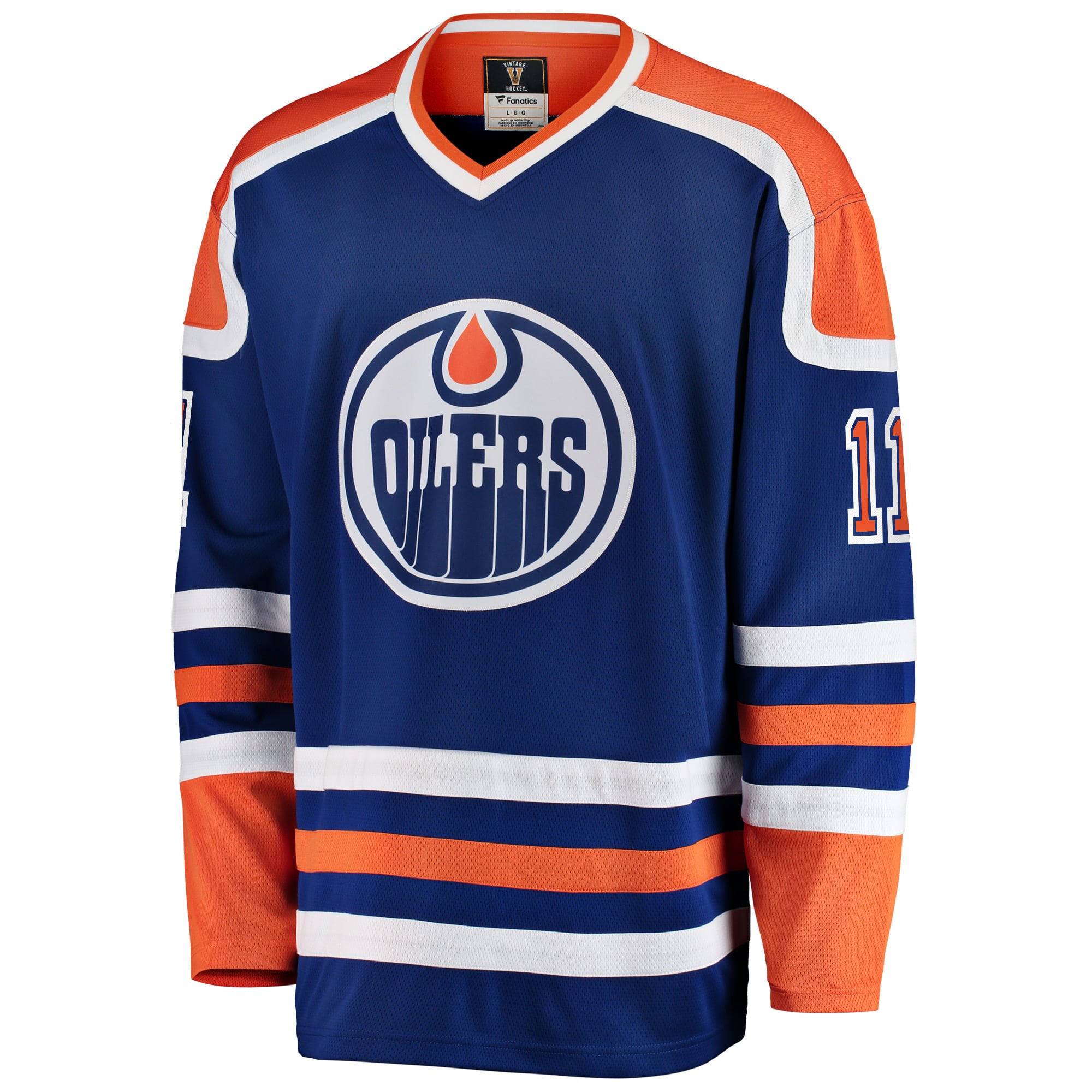 Mark Messier Edmonton Oilers Premier Breakaway Retired Player Jersey - Blue - Image 3