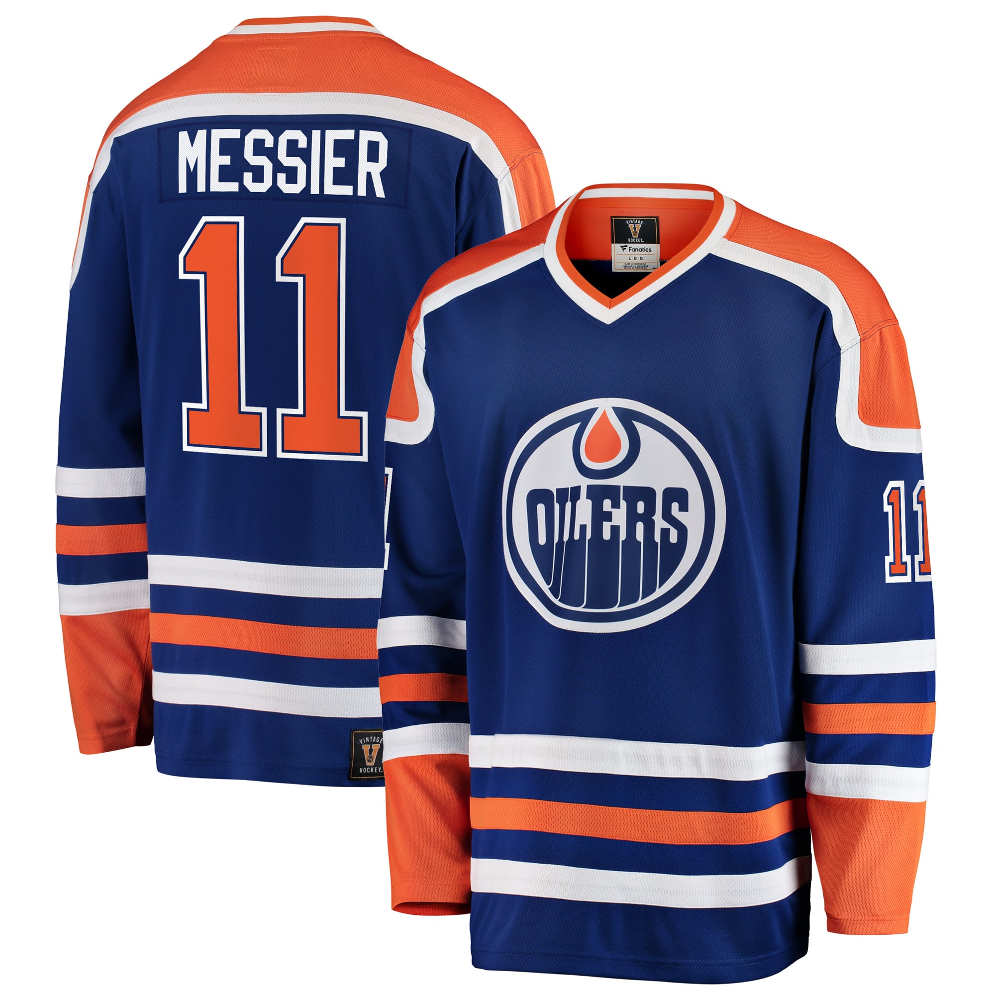Mark Messier Edmonton Oilers Premier Breakaway Retired Player Jersey - Blue - Image 2