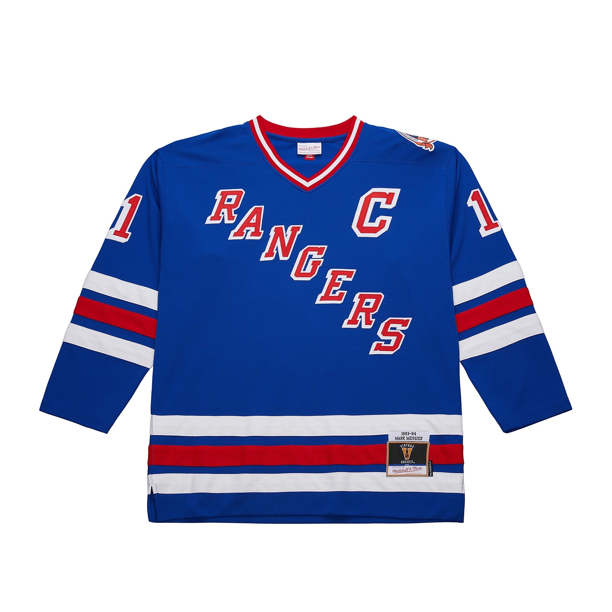 Mark Messier New York Rangers Big & Tall 1993/94 Blue Line 2.0 Jersey - Blue - Image 2