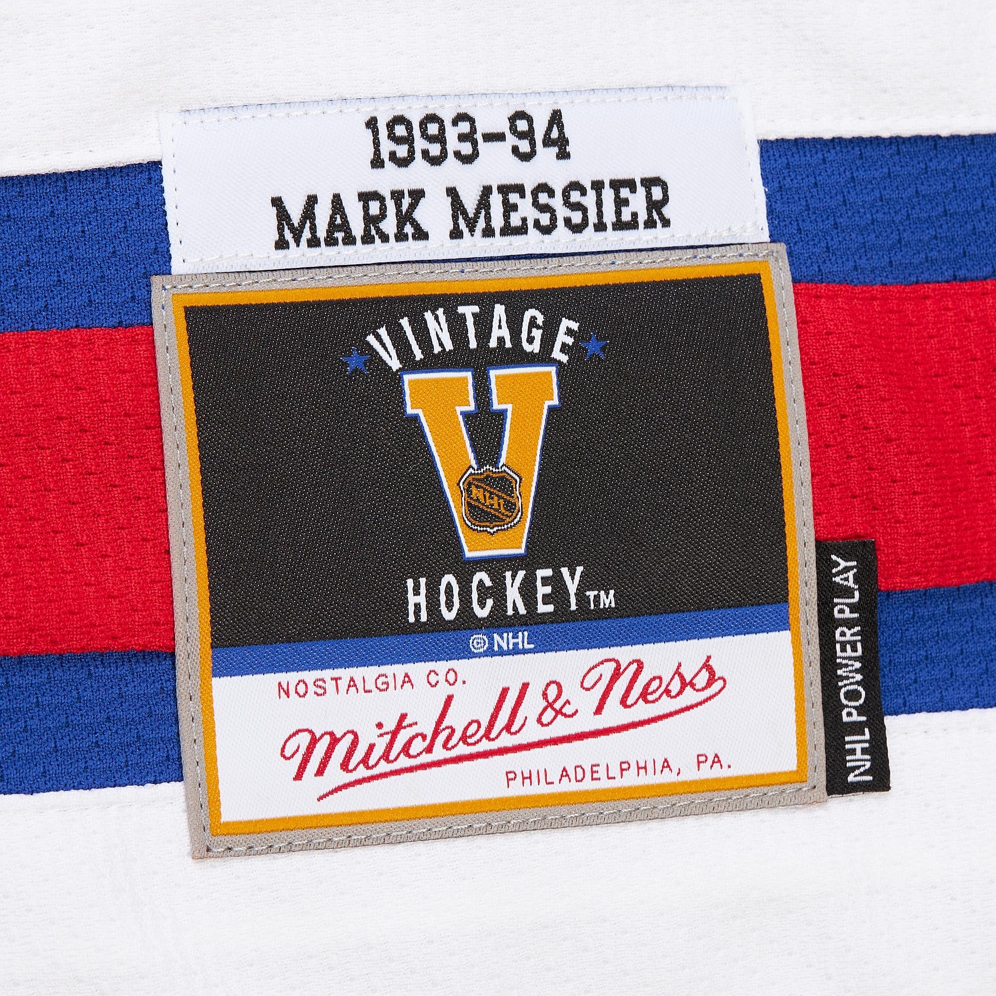 Mark Messier New York Rangers Big & Tall 1993/94 Blue Line 2.0 Jersey - Blue - Image 6