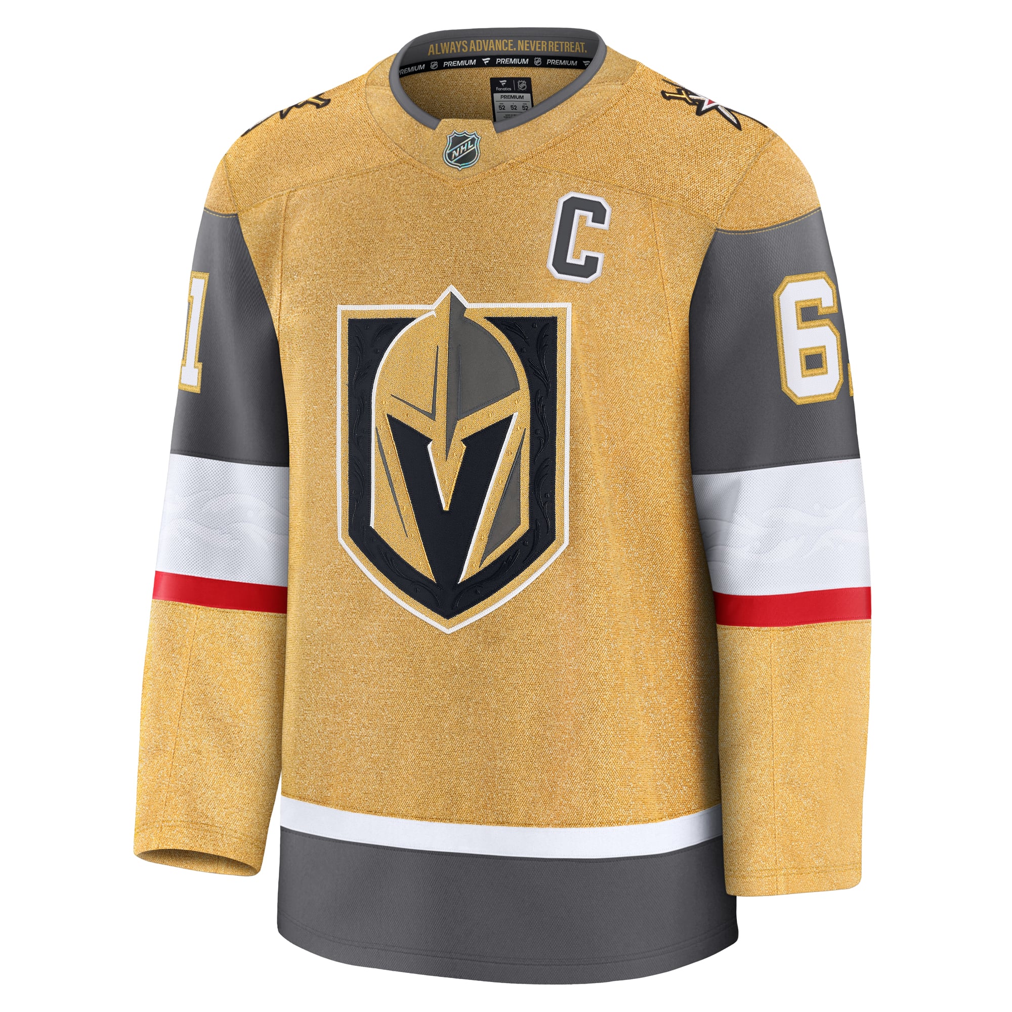 Mark Stone Vegas Golden Knights Home Premium Jersey - Gold - Image 3