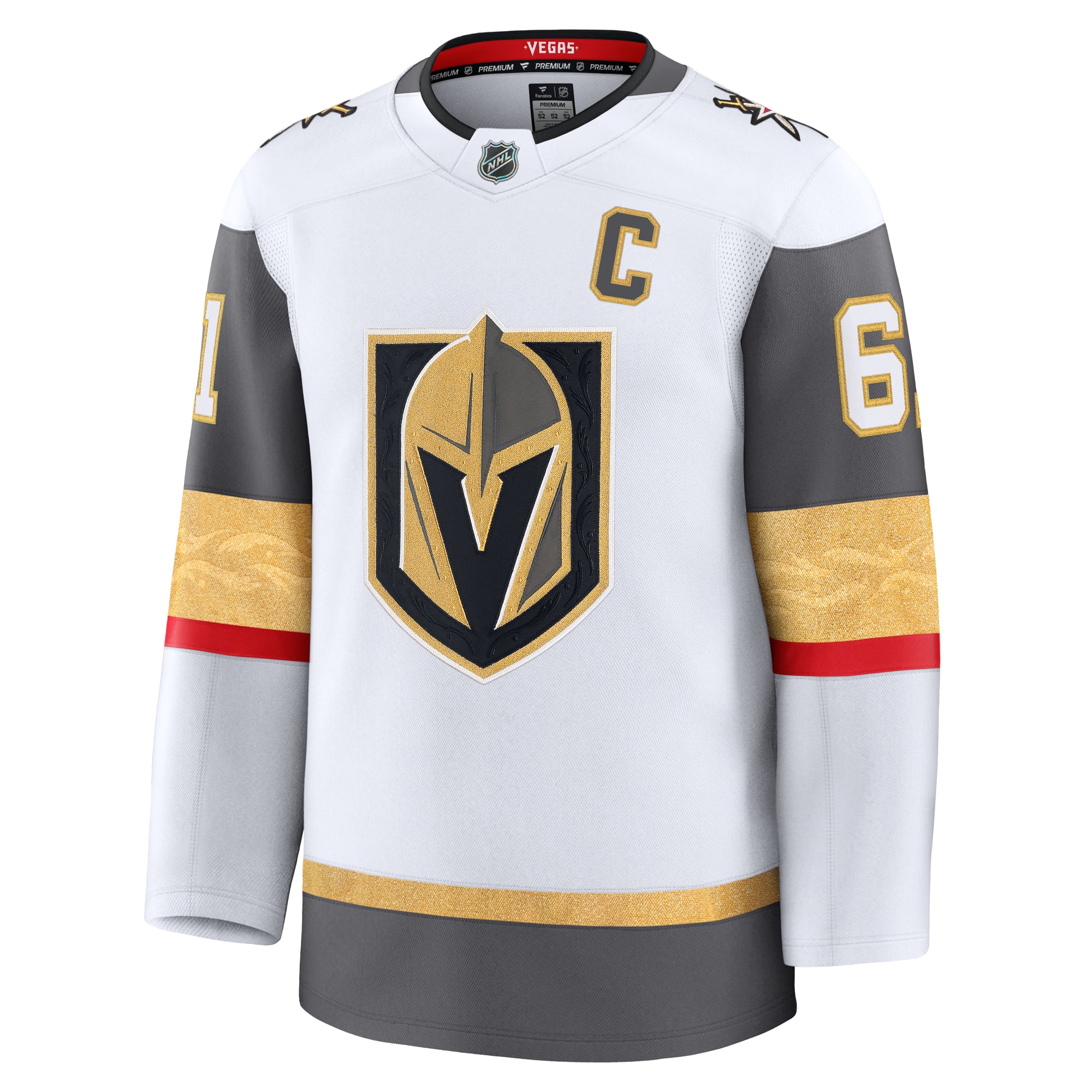 Mark Stone Vegas Golden Knights Home Premium Jersey - White - Image 3