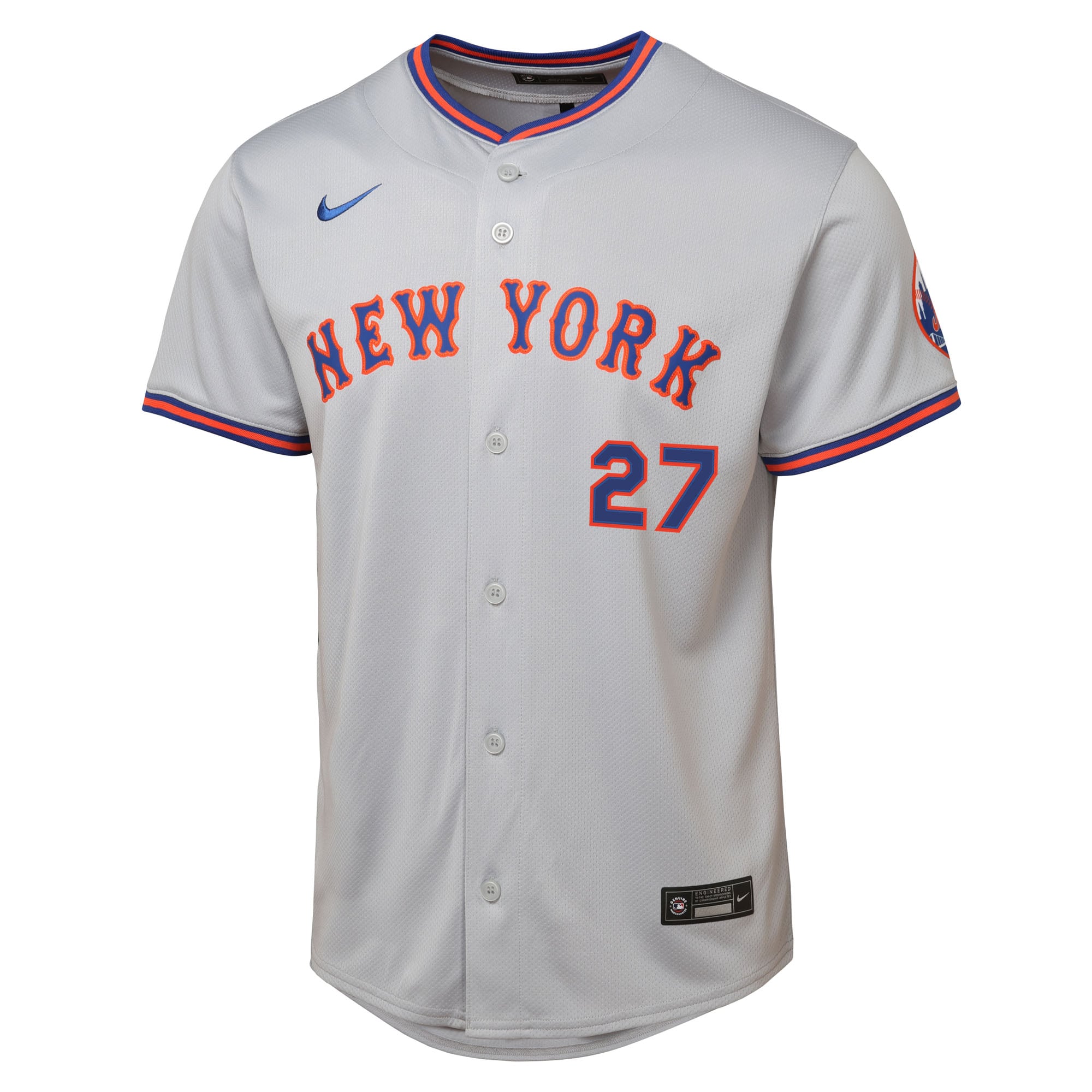 Mark Vientos New York Mets Youth Road Limited Jersey – Gray - Gray - Image 3