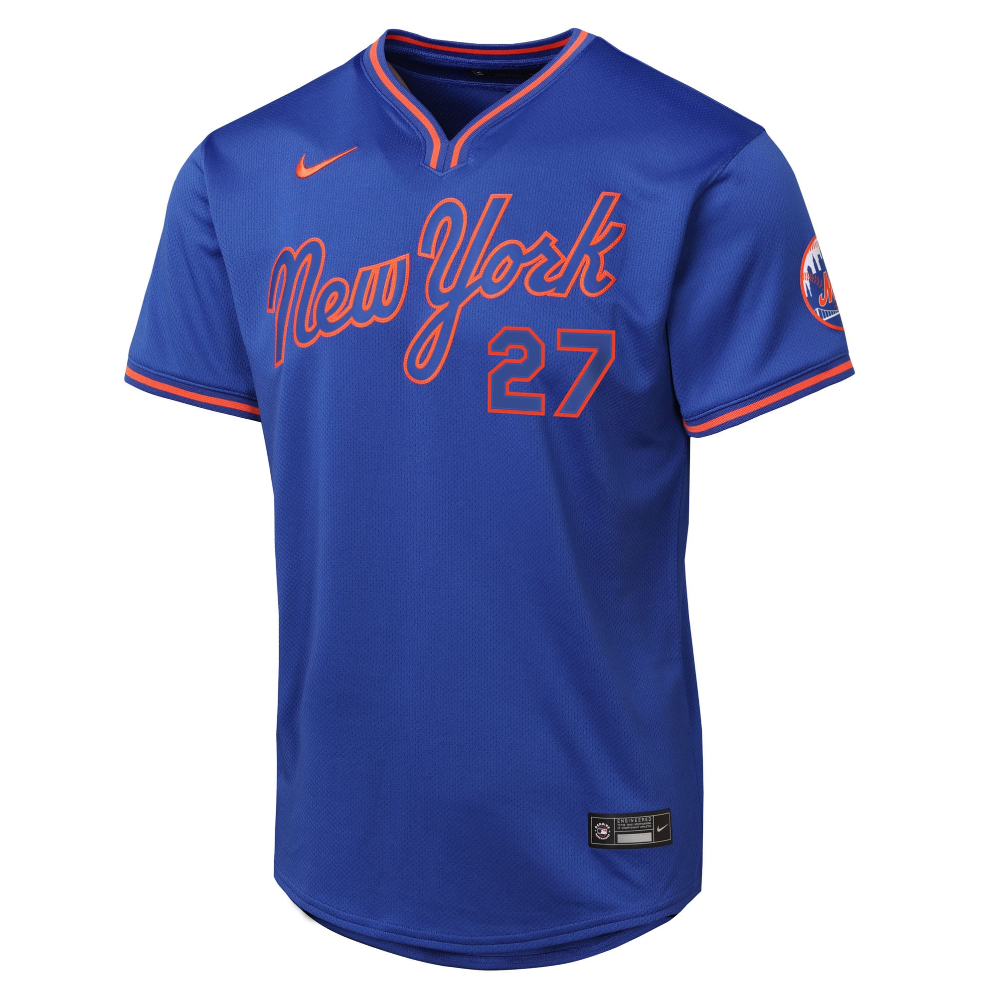 Mark Vientos New York Mets Youth Road Limited Jersey – Gray - Royal - Image 3