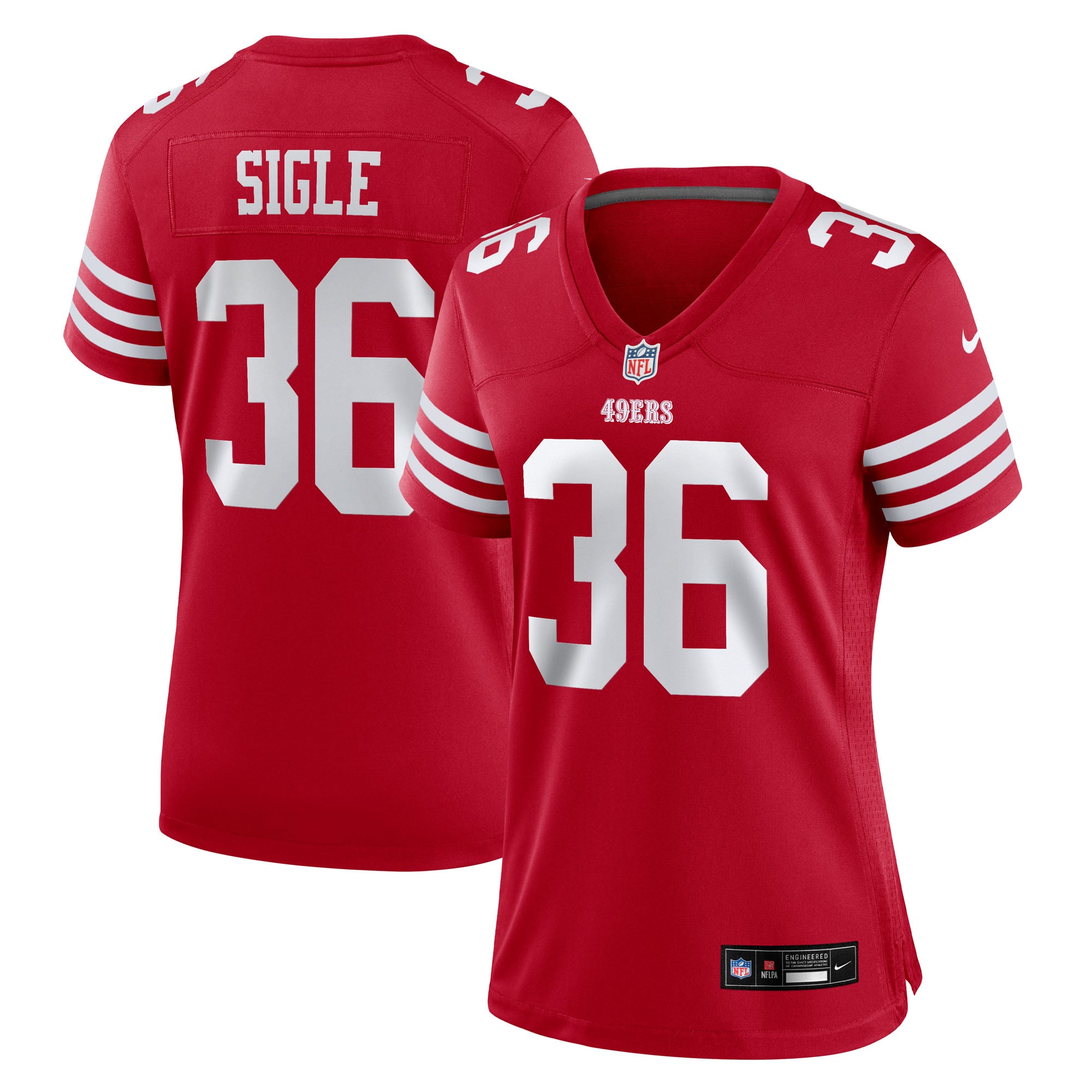 Marques Sigle San Francisco 49ers Women's Team Game Jersey - Scarlet - Image 2