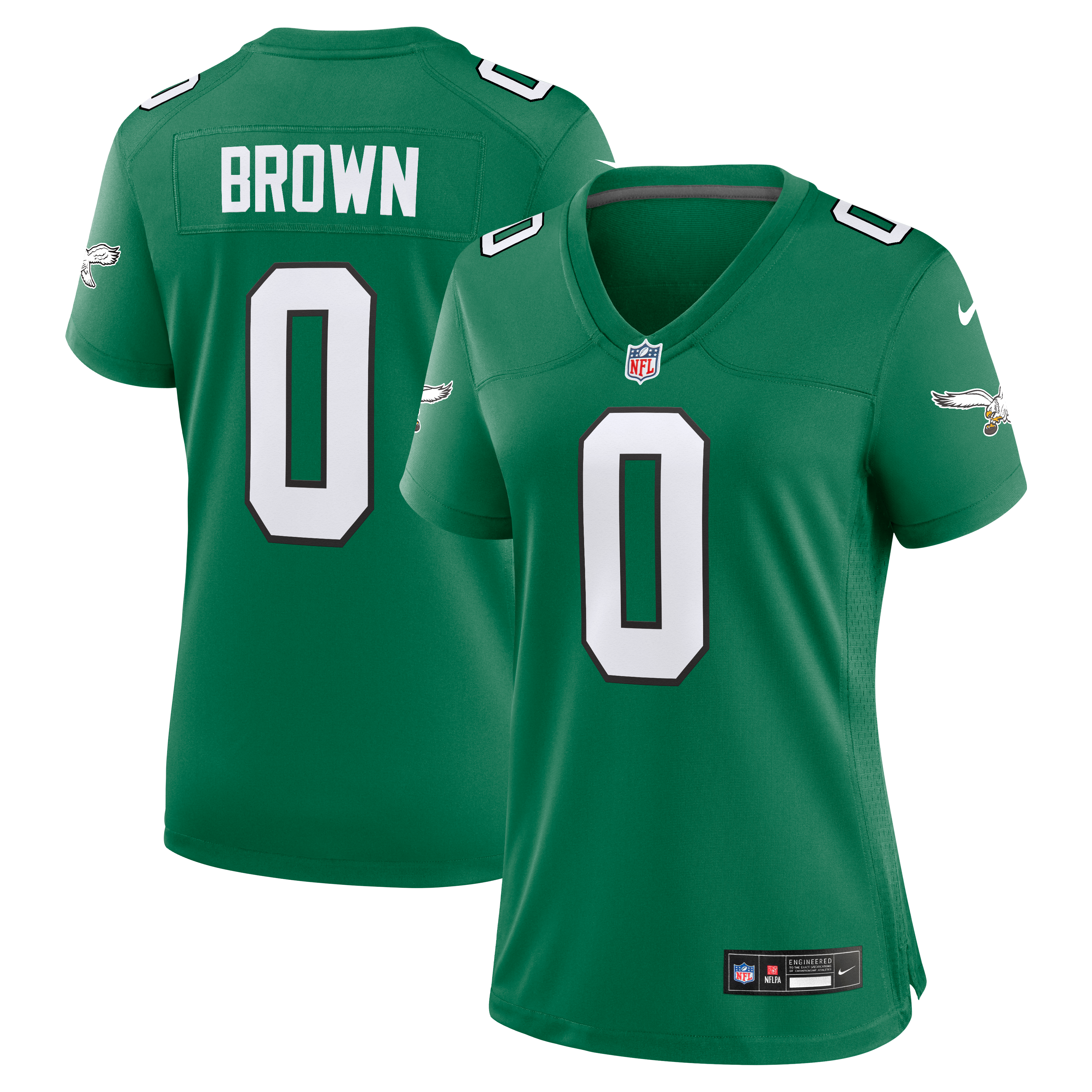 Marquise Brown Philadelphia Eagles Women's Alternate Game Jersey - Kelly Green