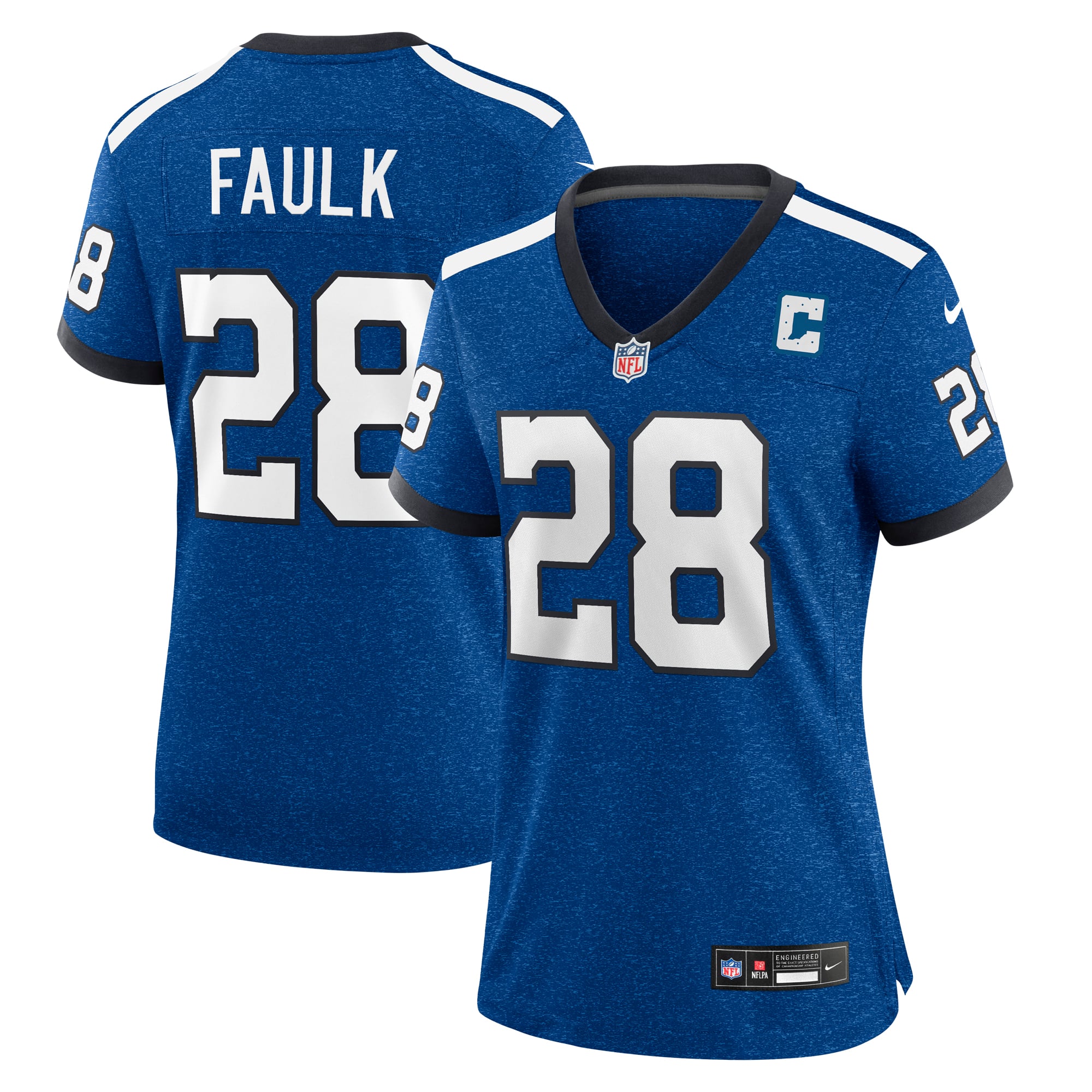Marshall Faulk Indianapolis Colts Women's Indiana Nights Alternate Game Jersey - Royal - Image 2