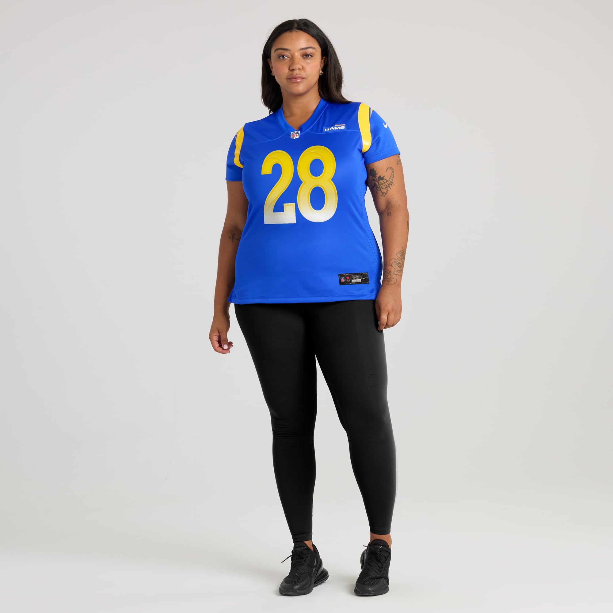 Marshall Faulk Los Angeles Rams Women's Game Retired Player Jersey - Royal - Image 7