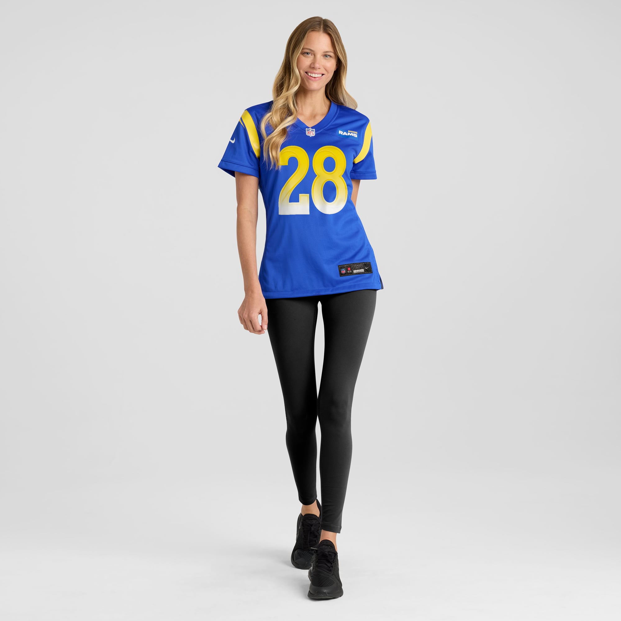 Marshall Faulk Los Angeles Rams Women's Game Retired Player Jersey - Royal - Image 5