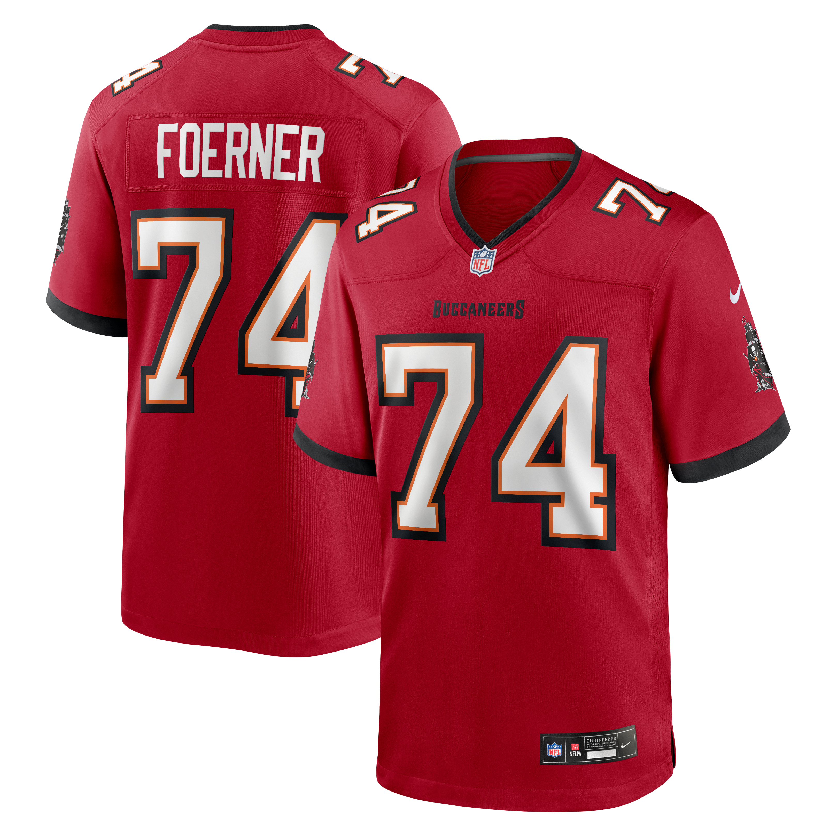 Marshall Foerner Tampa Bay Buccaneers Team Game Jersey - Red