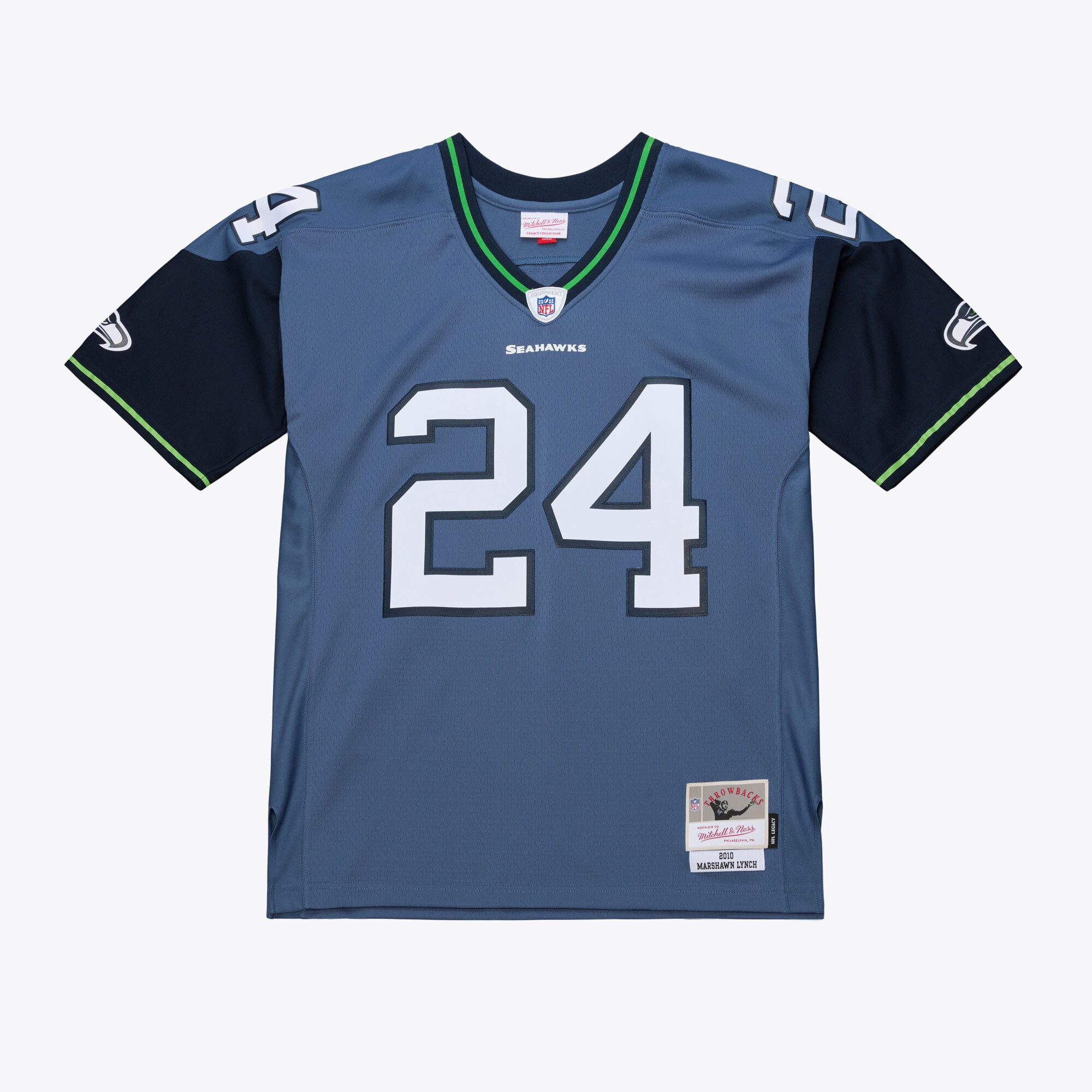 Marshawn Lynch Seattle Seahawks 2010 Legacy Throwback Jersey - Blue - Image 2
