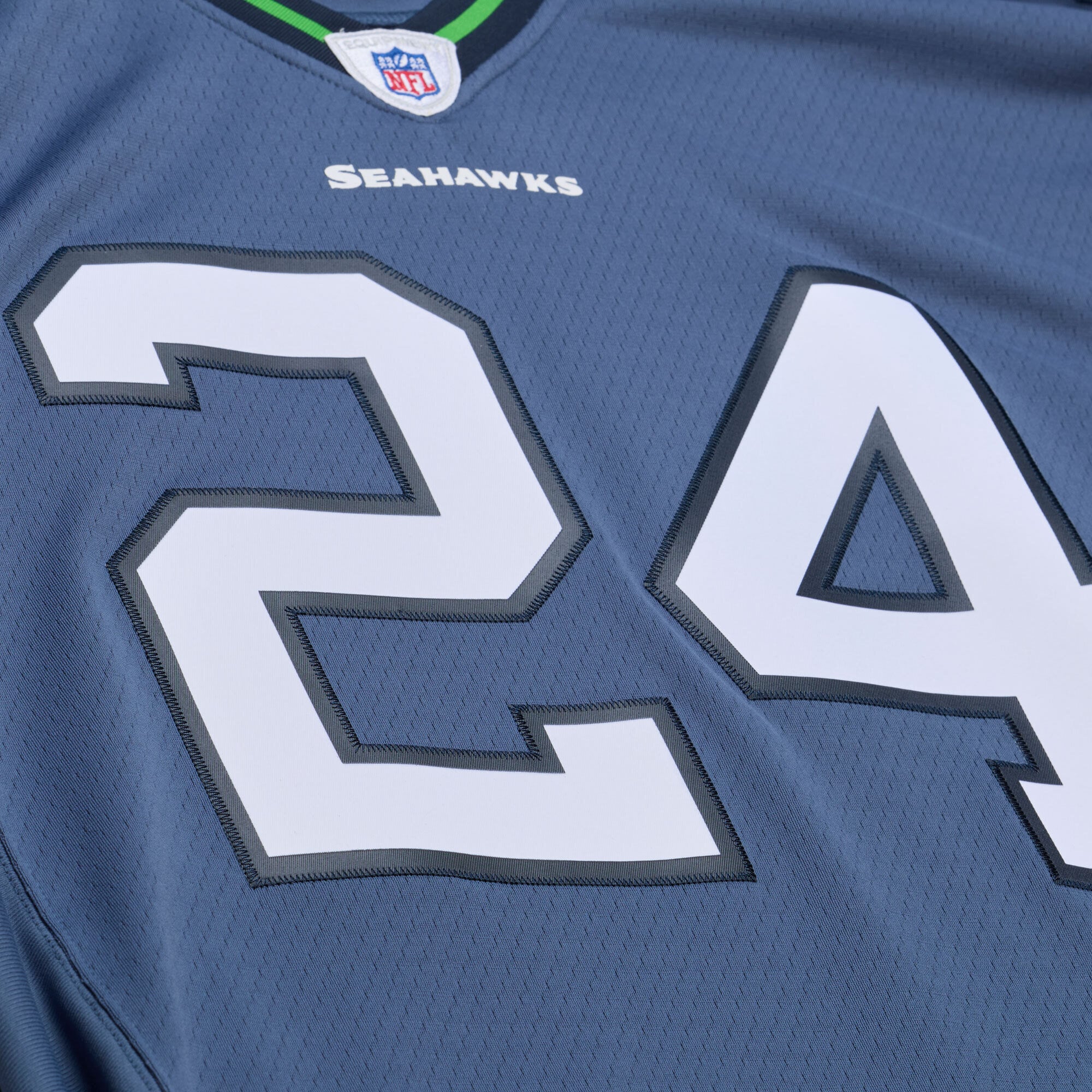 Marshawn Lynch Seattle Seahawks 2010 Legacy Throwback Jersey - Blue - Image 4