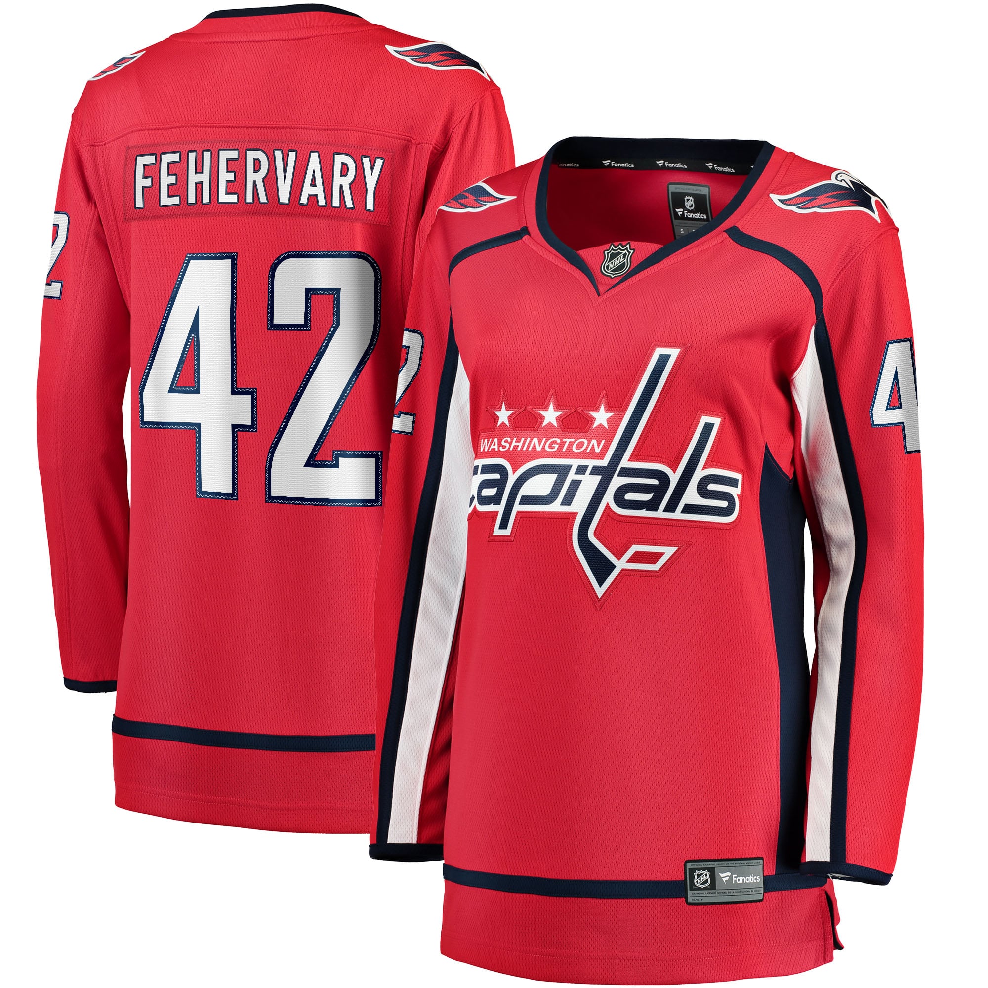 Martin Fehervary Washington Capitals Women's Home Breakaway Player Jersey - Red