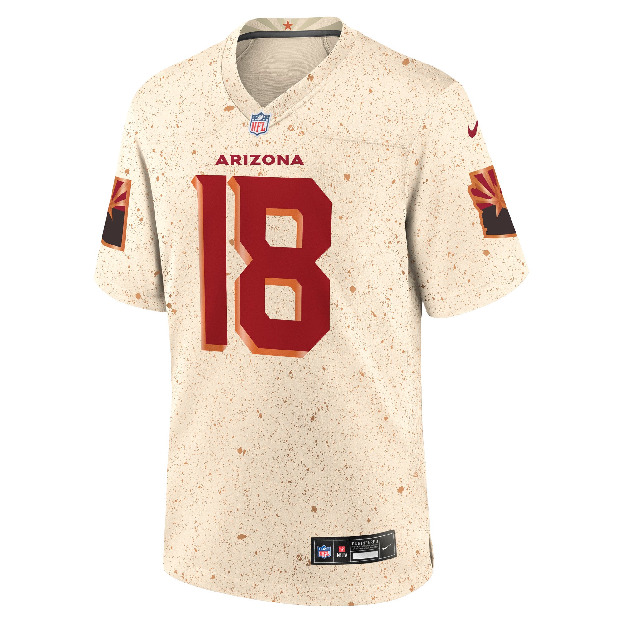 Marvin Harrison Jr. Arizona Cardinals 2025 Rivalries Collection Game Jersey - Natural - Image 3