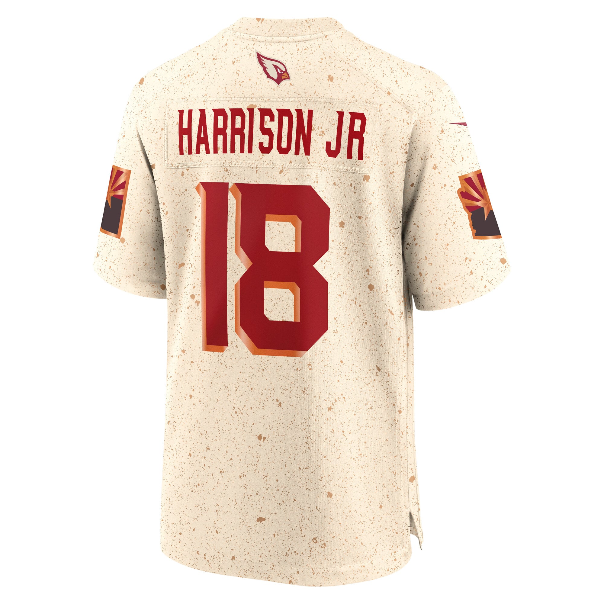 Marvin Harrison Jr. Arizona Cardinals 2025 Rivalries Collection Game Jersey - Natural - Image 4