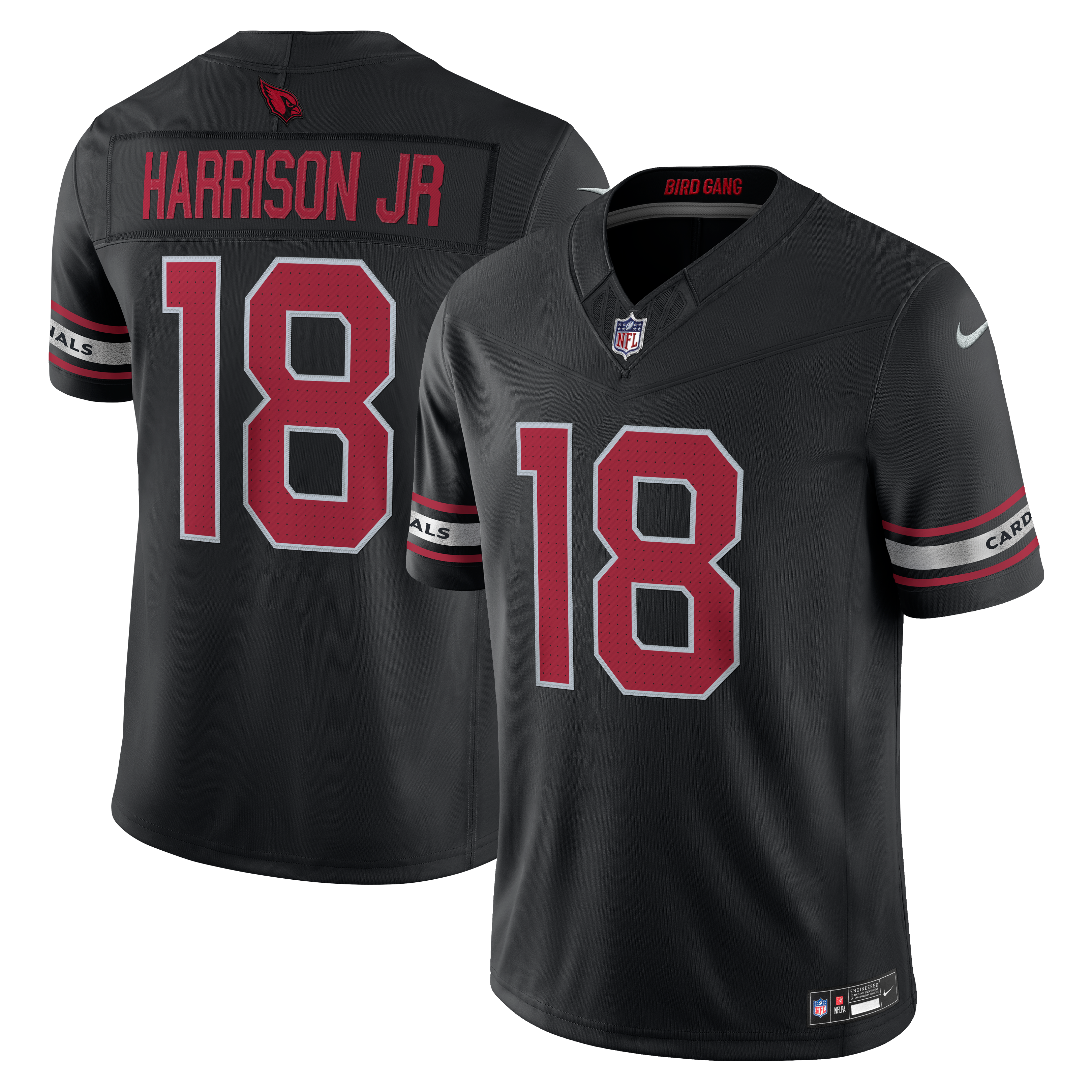 Marvin Harrison Jr. Arizona Cardinals Alternate Vapor F.U.S.E. Stitched Limited Jersey - Black - Image 2