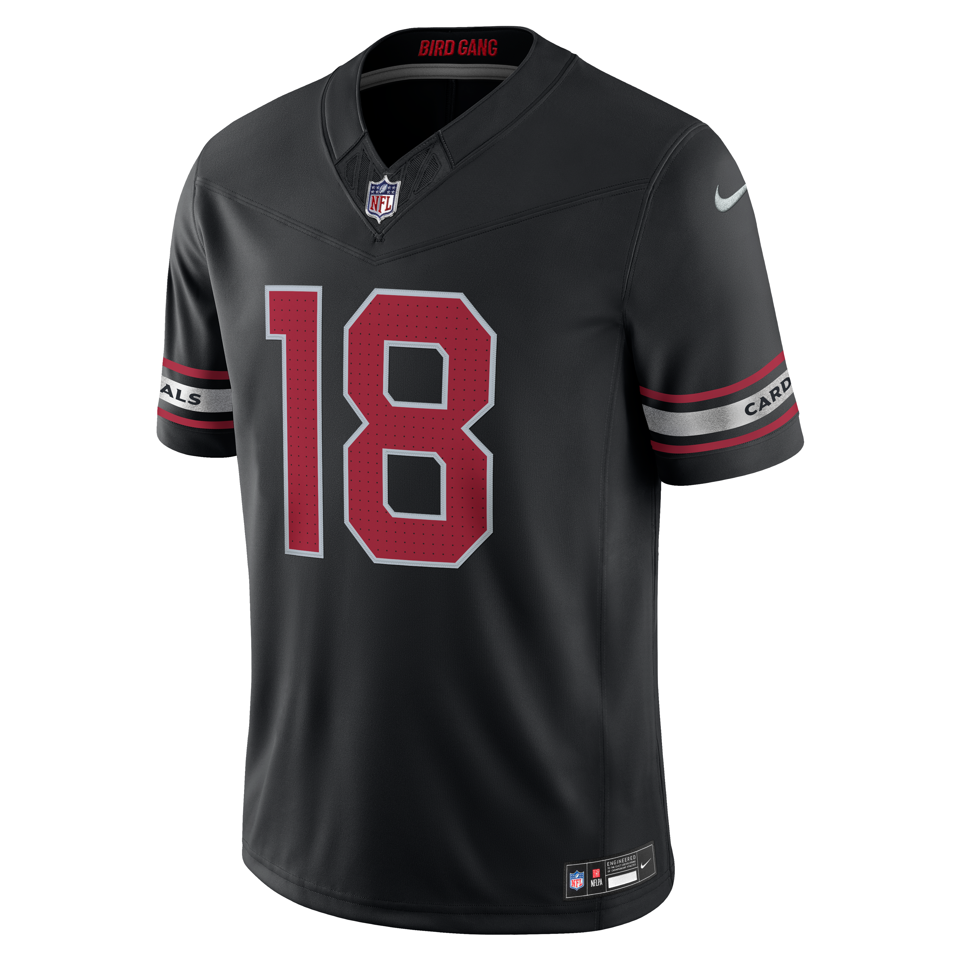 Marvin Harrison Jr. Arizona Cardinals Alternate Vapor F.U.S.E. Stitched Limited Jersey - Black - Image 3
