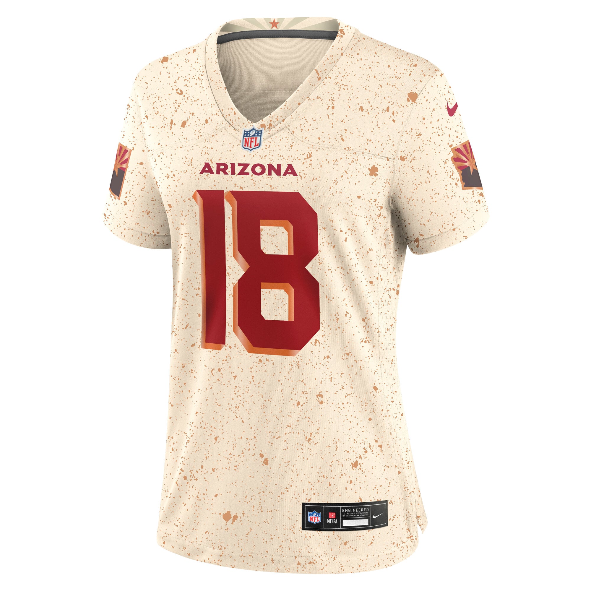 Marvin Harrison Jr. Arizona Cardinals Women's 2025 Rivalries Collection Game Jersey - Natural - Image 3