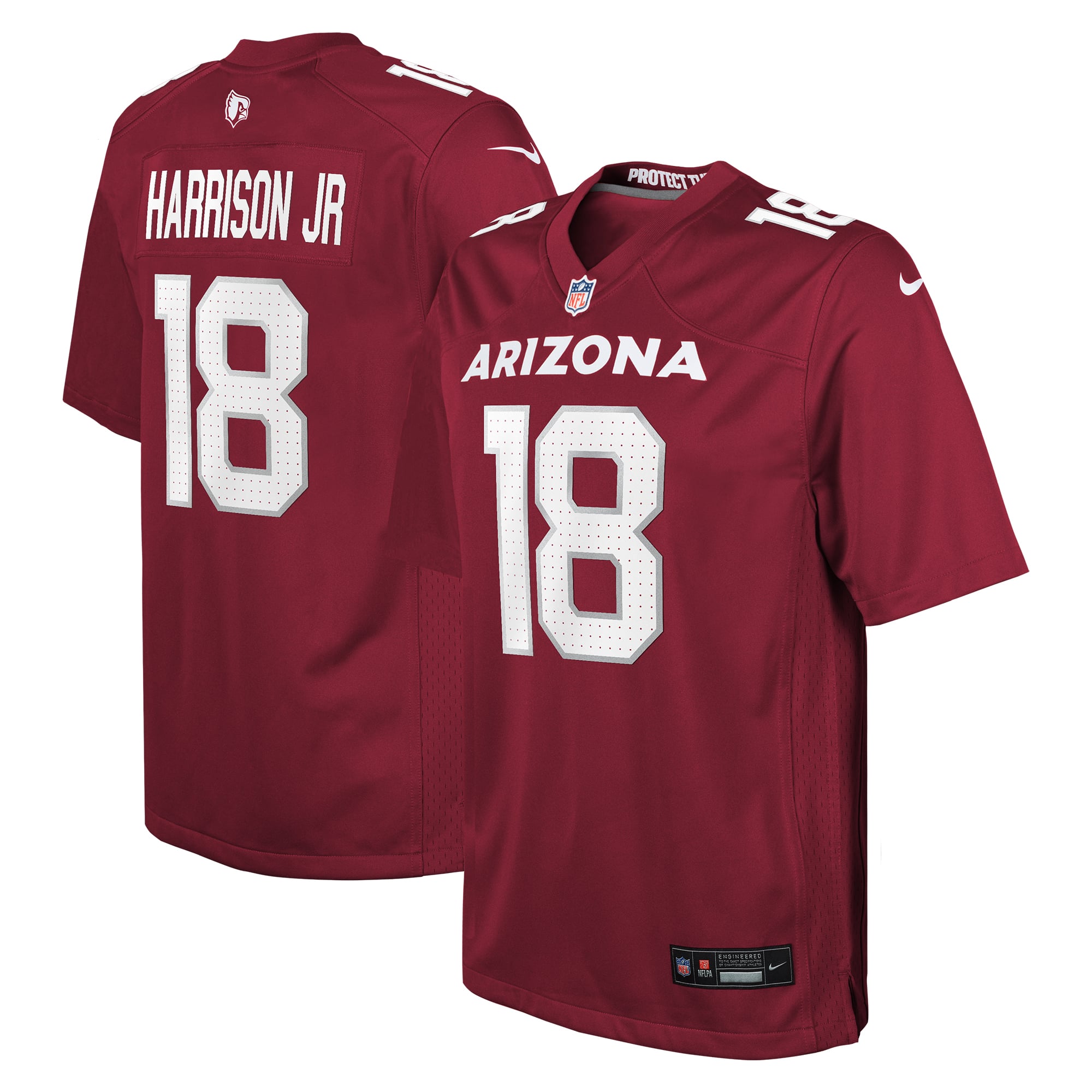 Marvin Harrison Jr. Arizona Cardinals Youth Game Jersey - Cardinal - Image 2